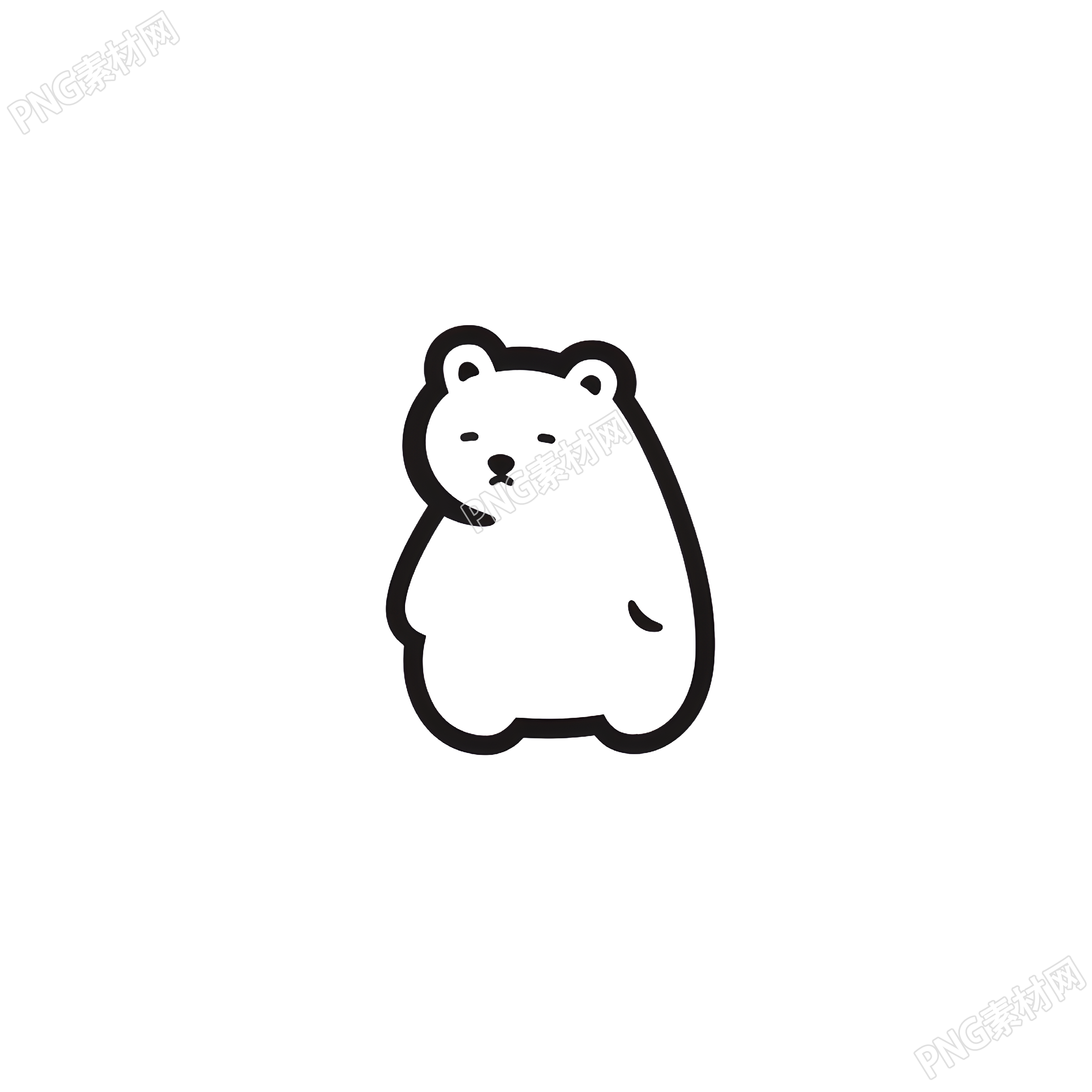 小熊logo商用插圖