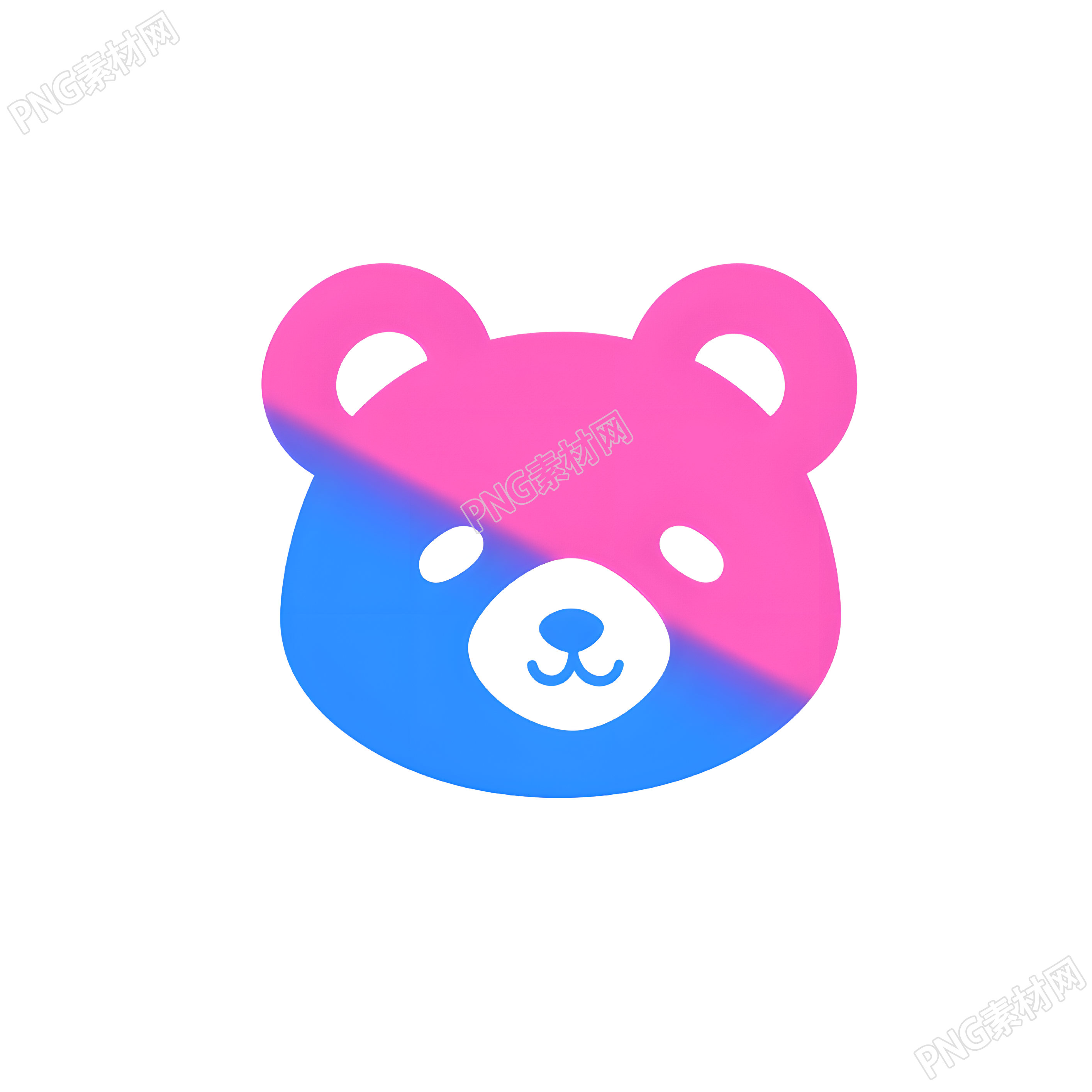 小熊logo简洁插图