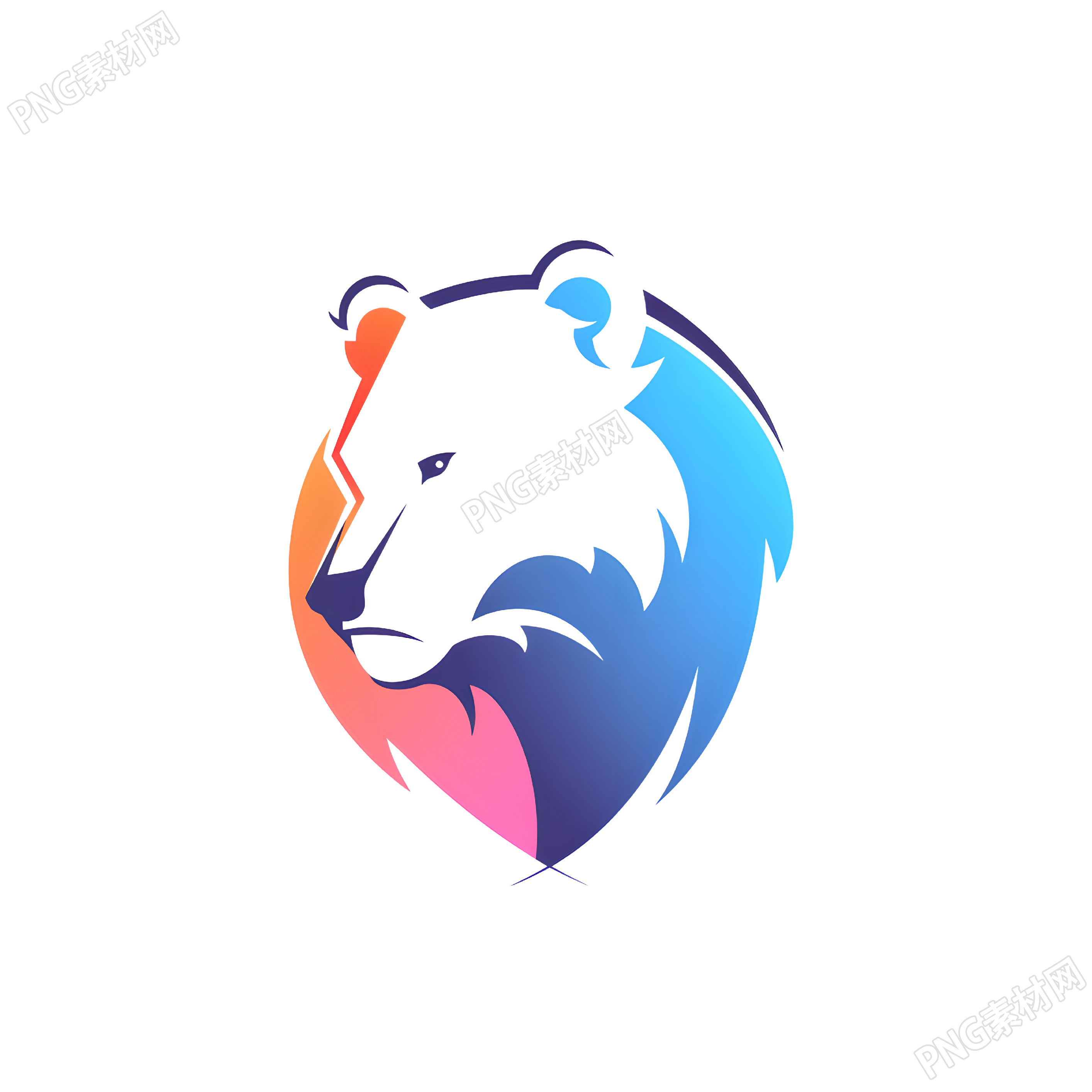 小熊logo可商用素材