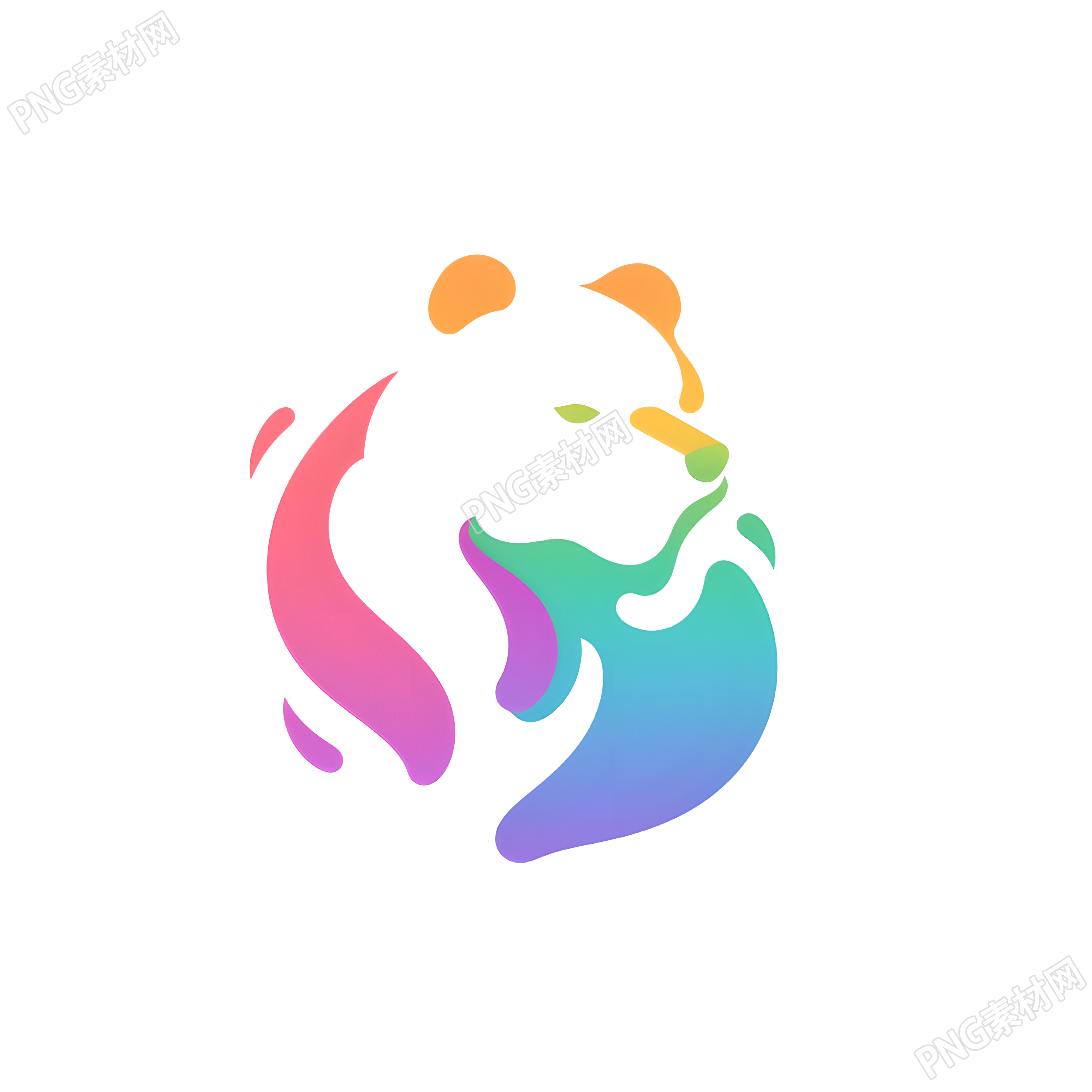 小熊logo创意设计插图