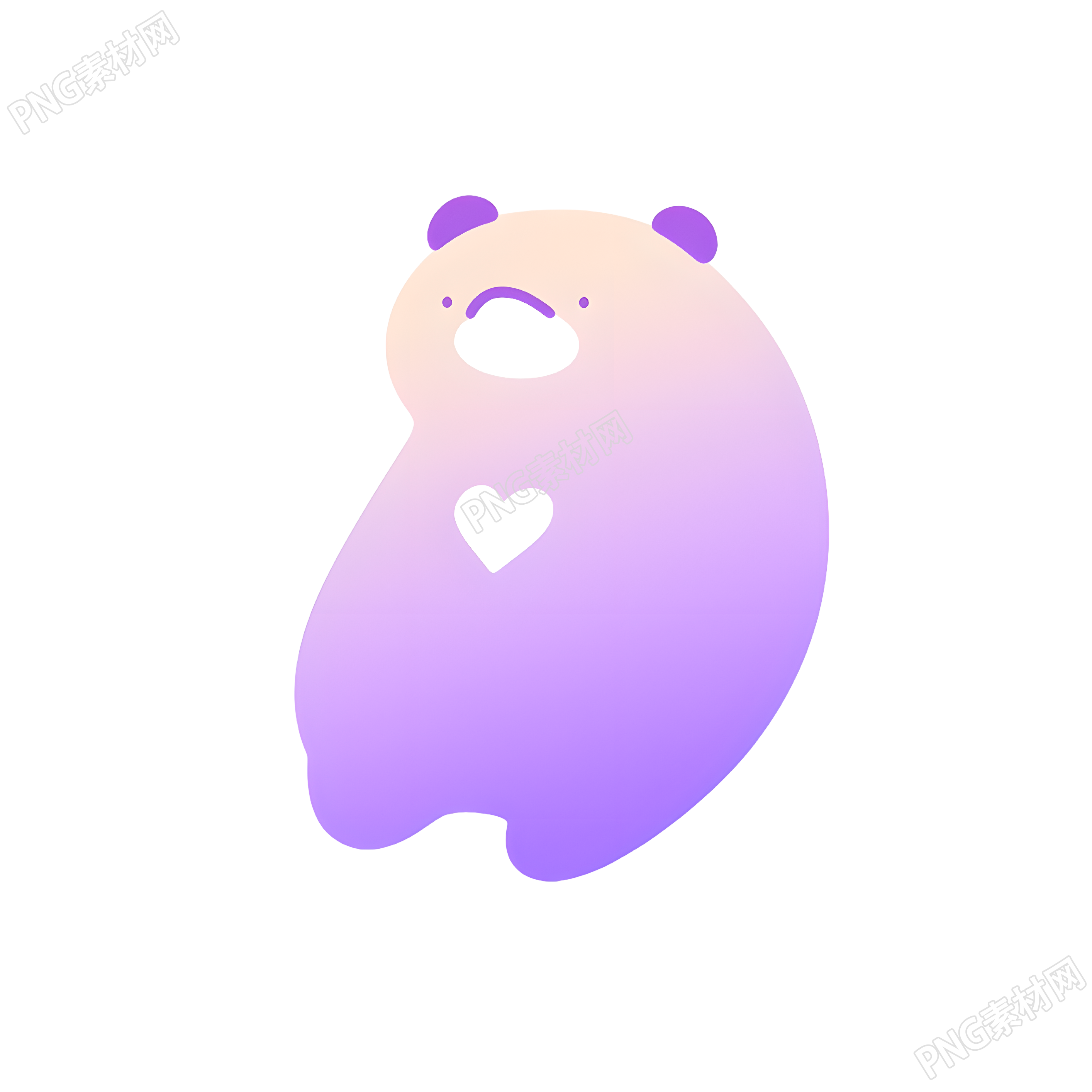 小熊logo简洁元素