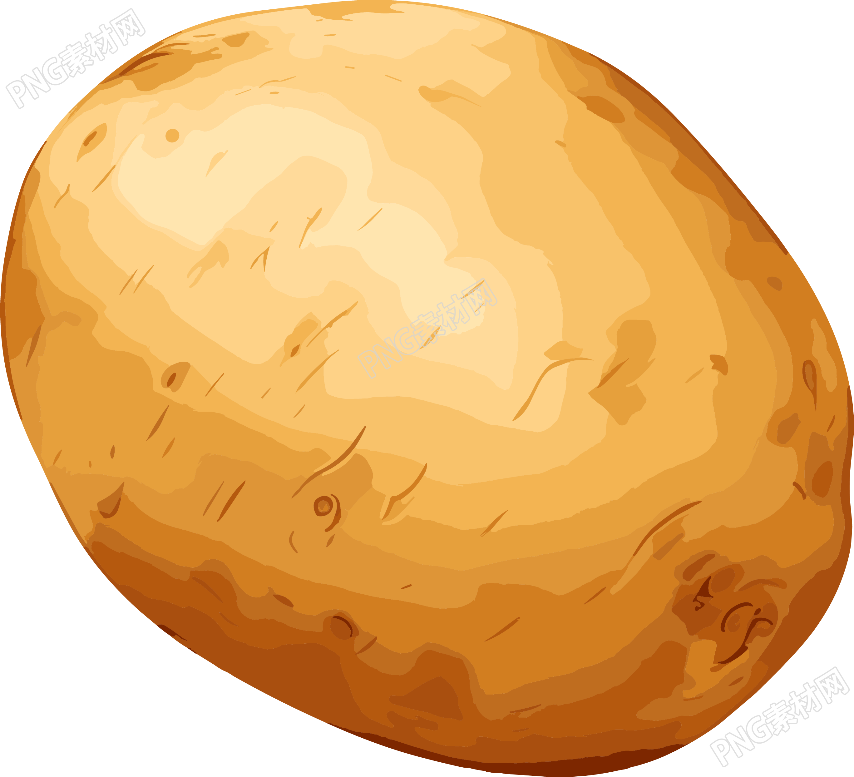 土豆卡通插画