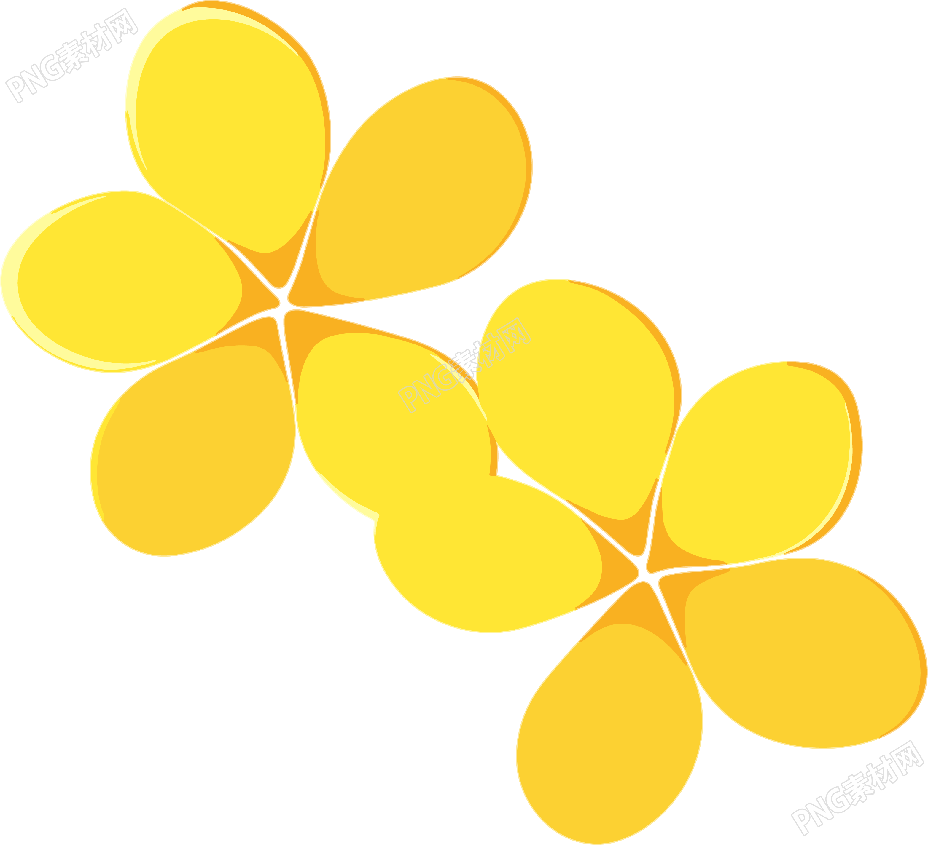 花瓣简单平面插画
