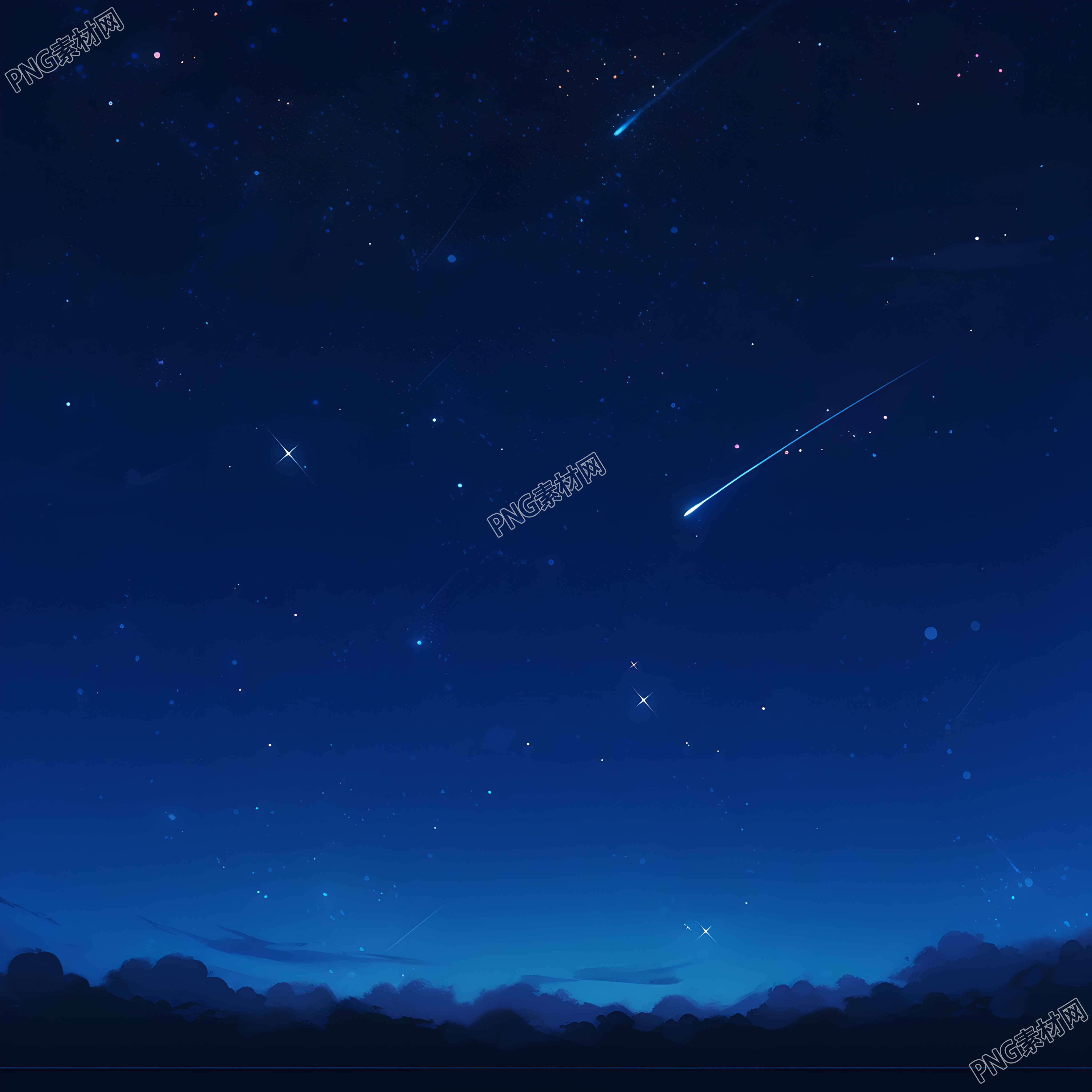 奇幻星空PNG插图