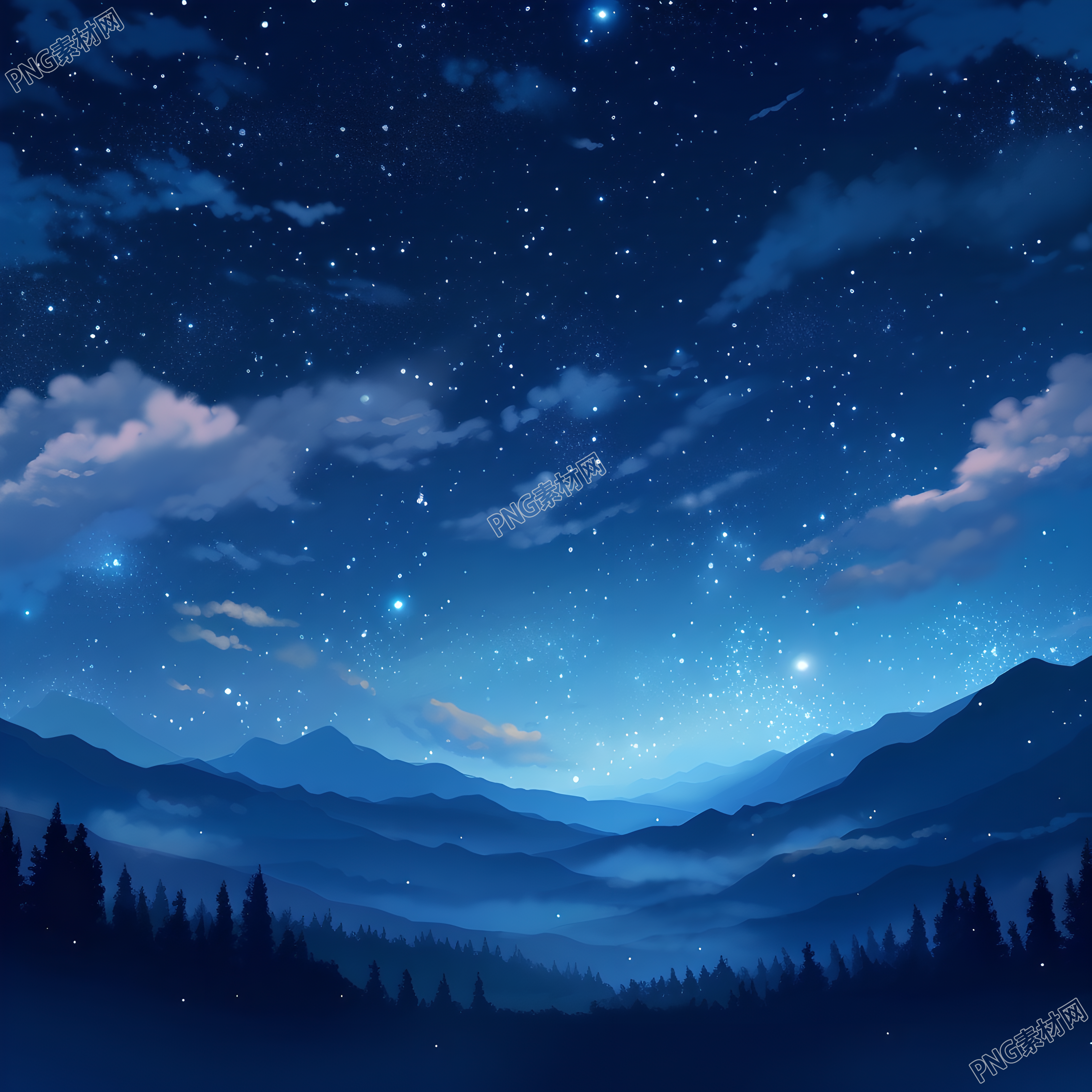 奇幻星空创意设计元素