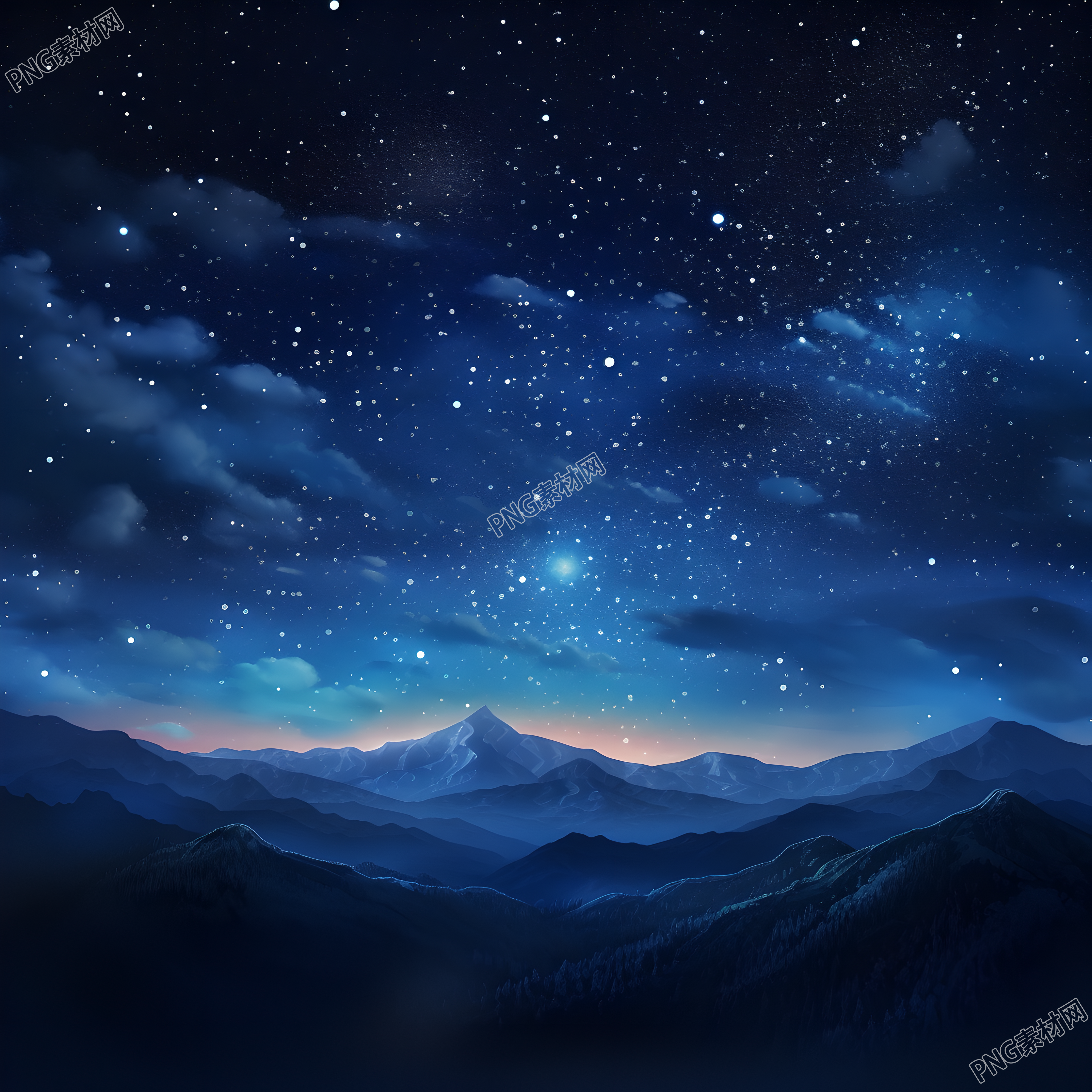 奇幻星空元素