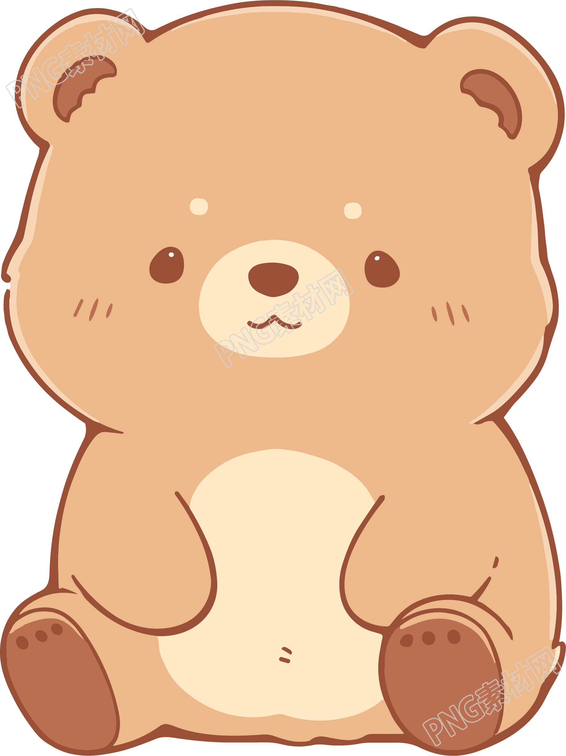 卡通小熊插图