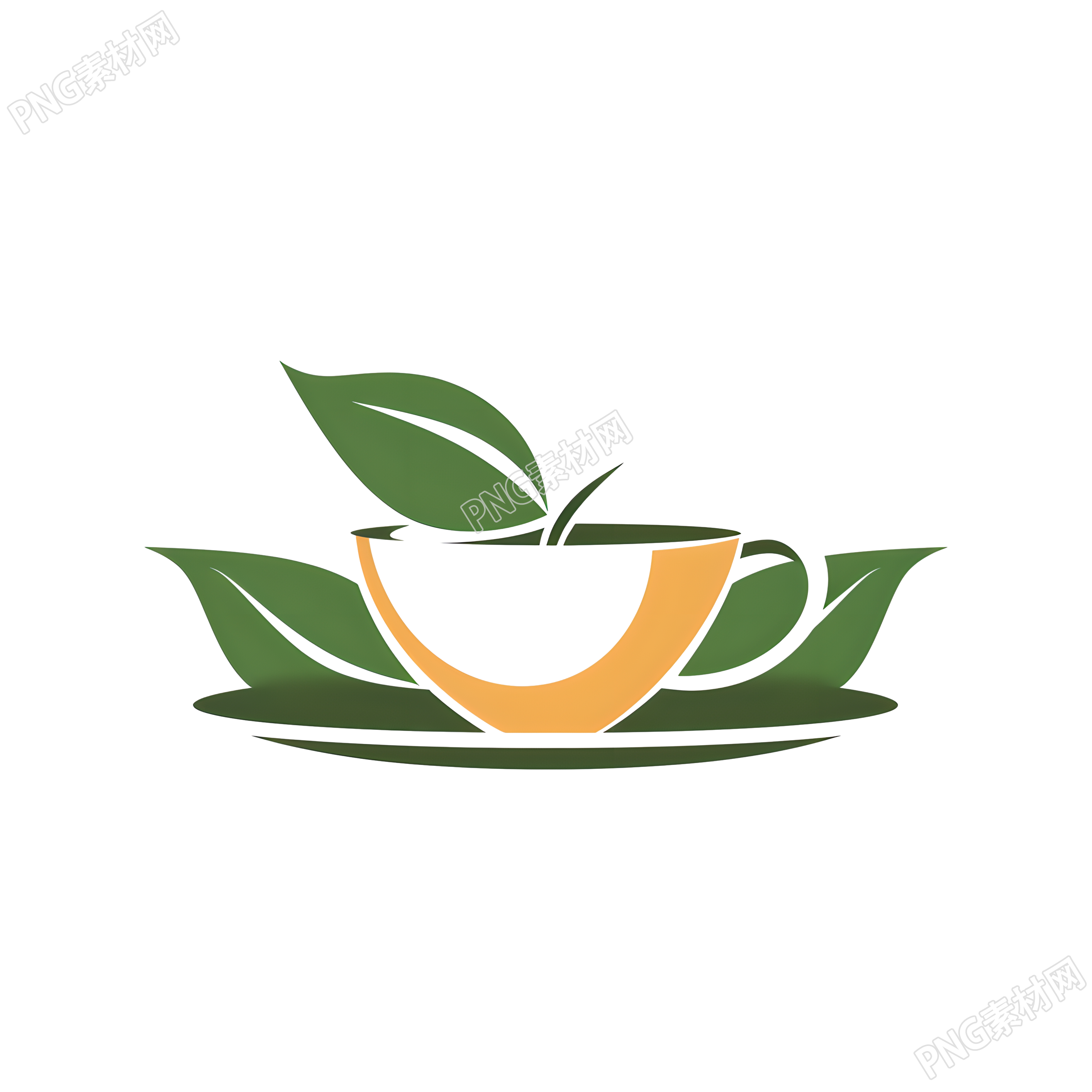 茶叶logo插画素材