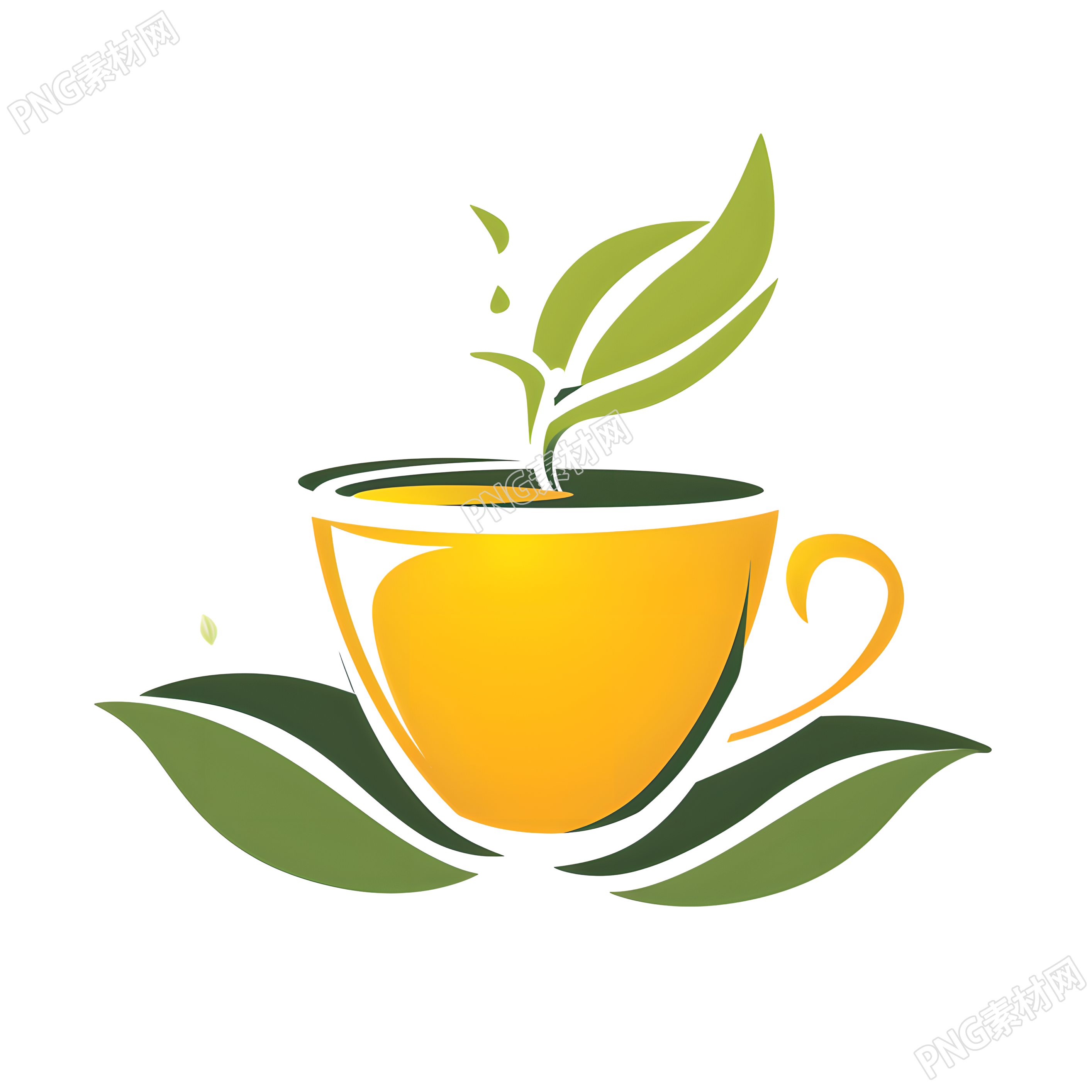 茶叶logo商用插画