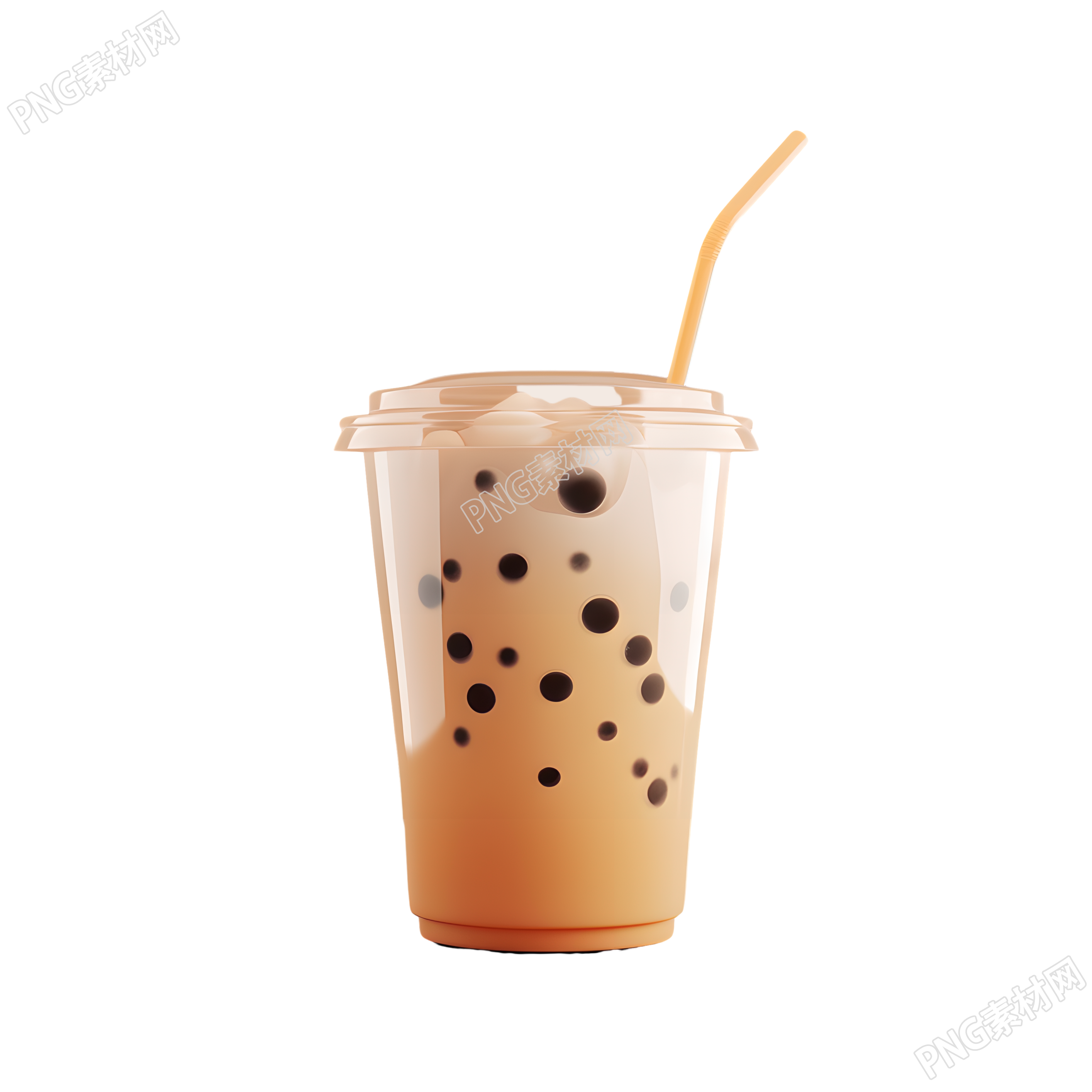 3D奶茶商业可用插画