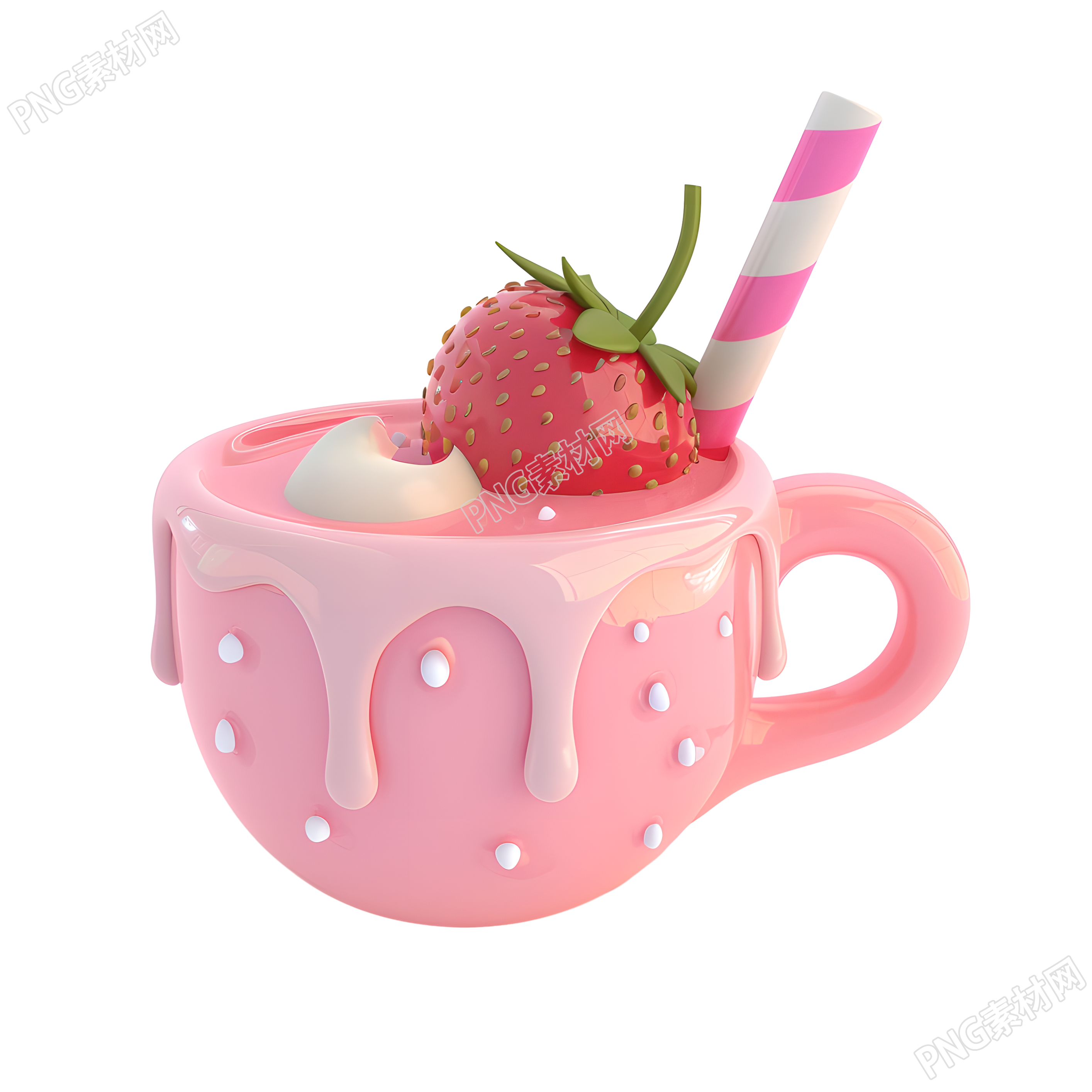3D奶茶商业设计元素