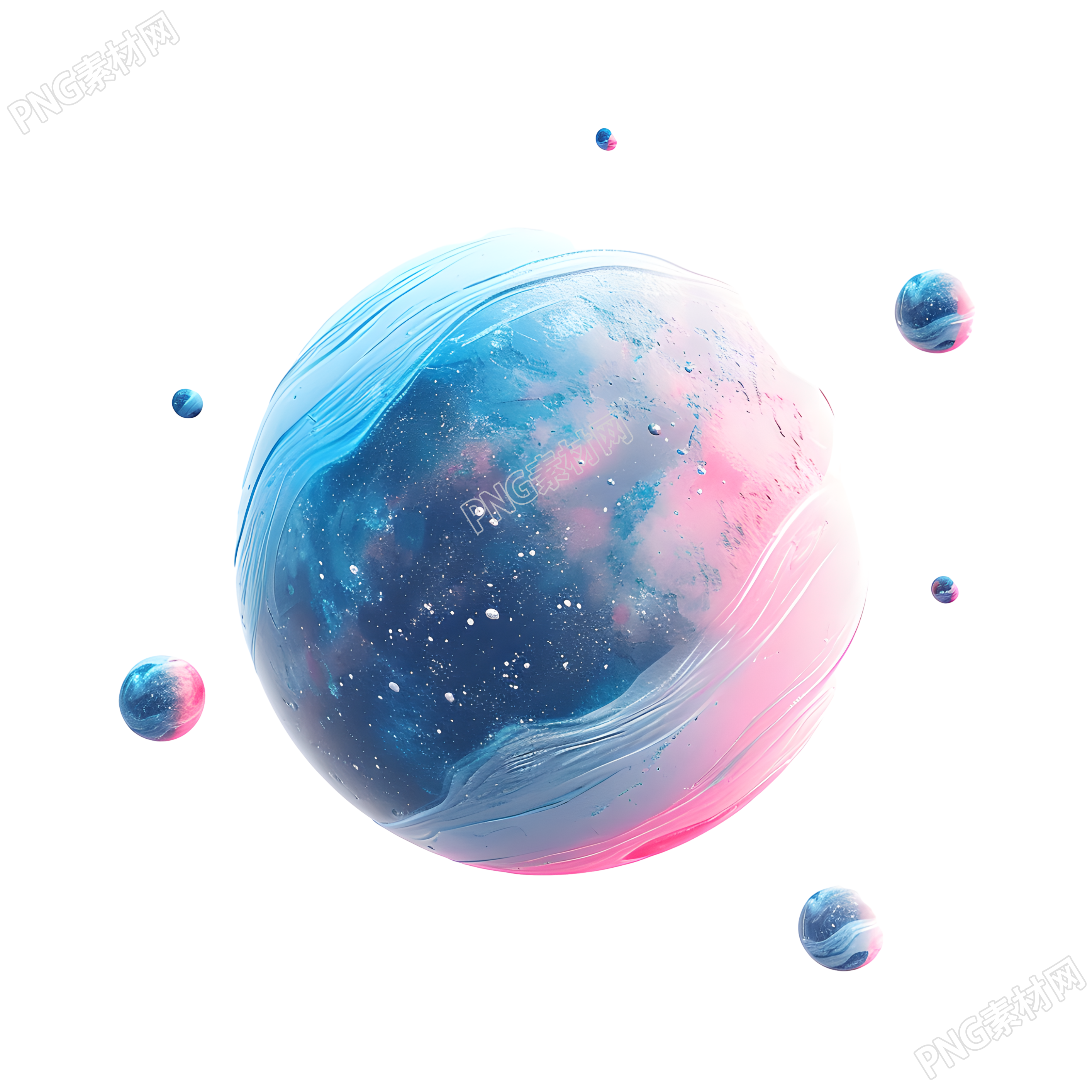 卡通星球PNG图形素材