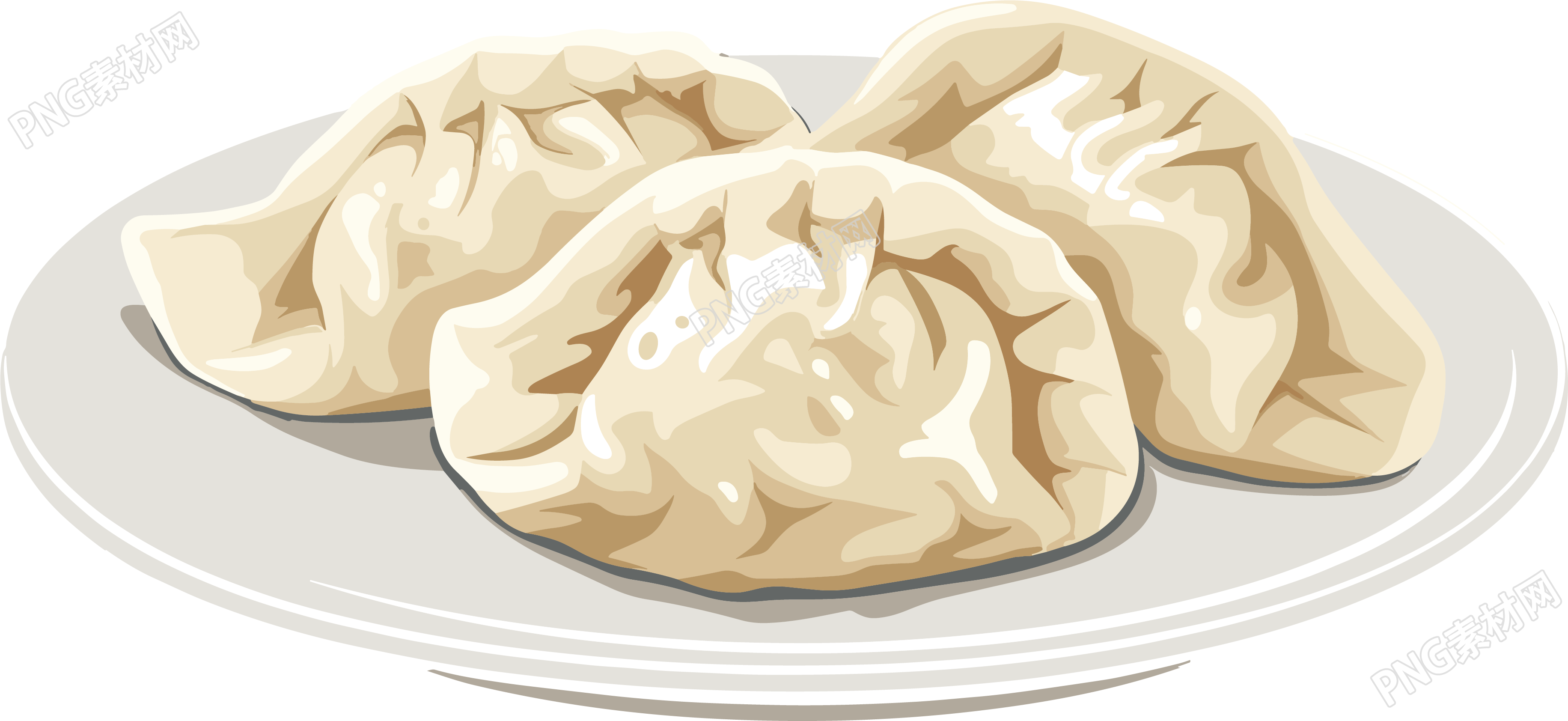 餃子矢量插畫