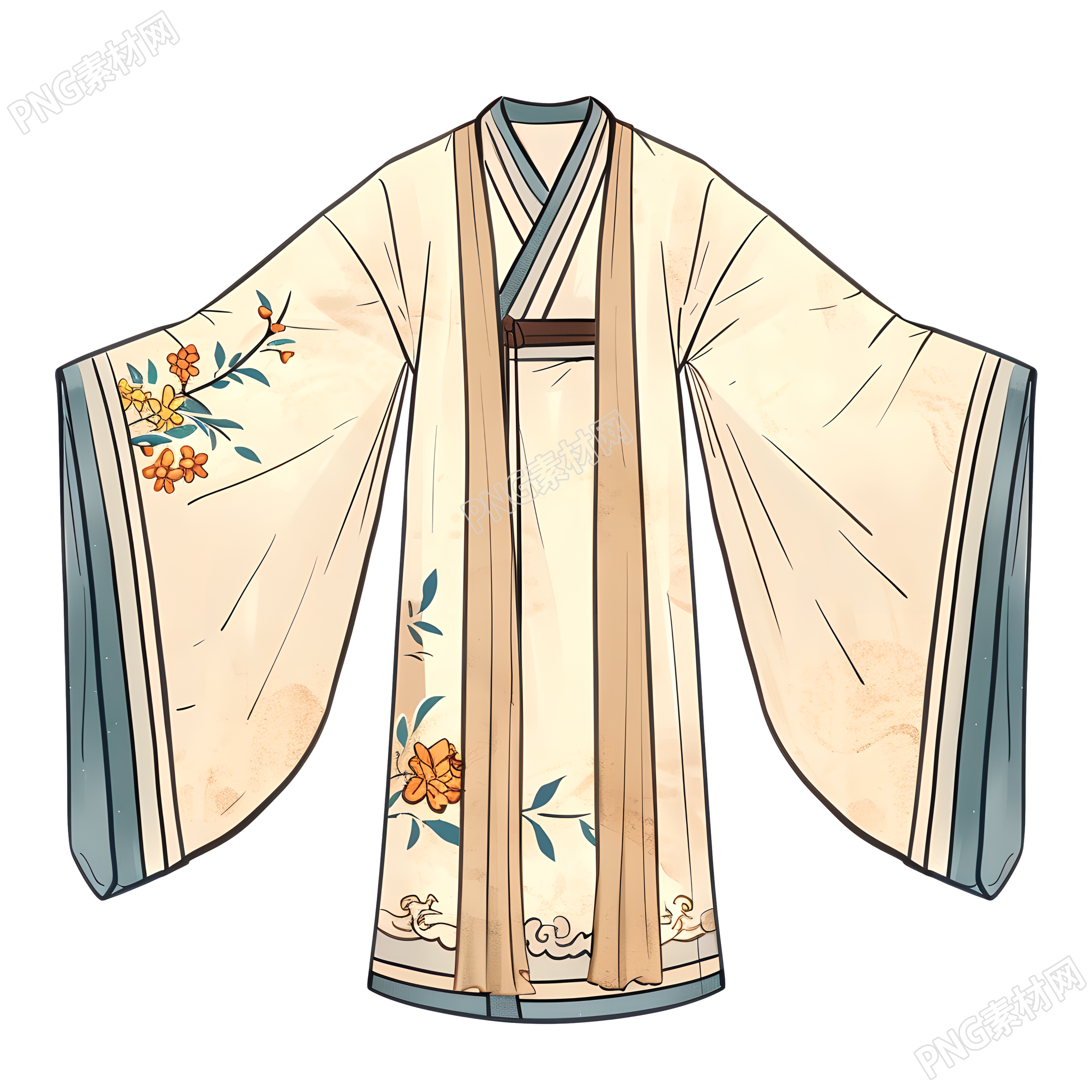 古代服饰可商用插画