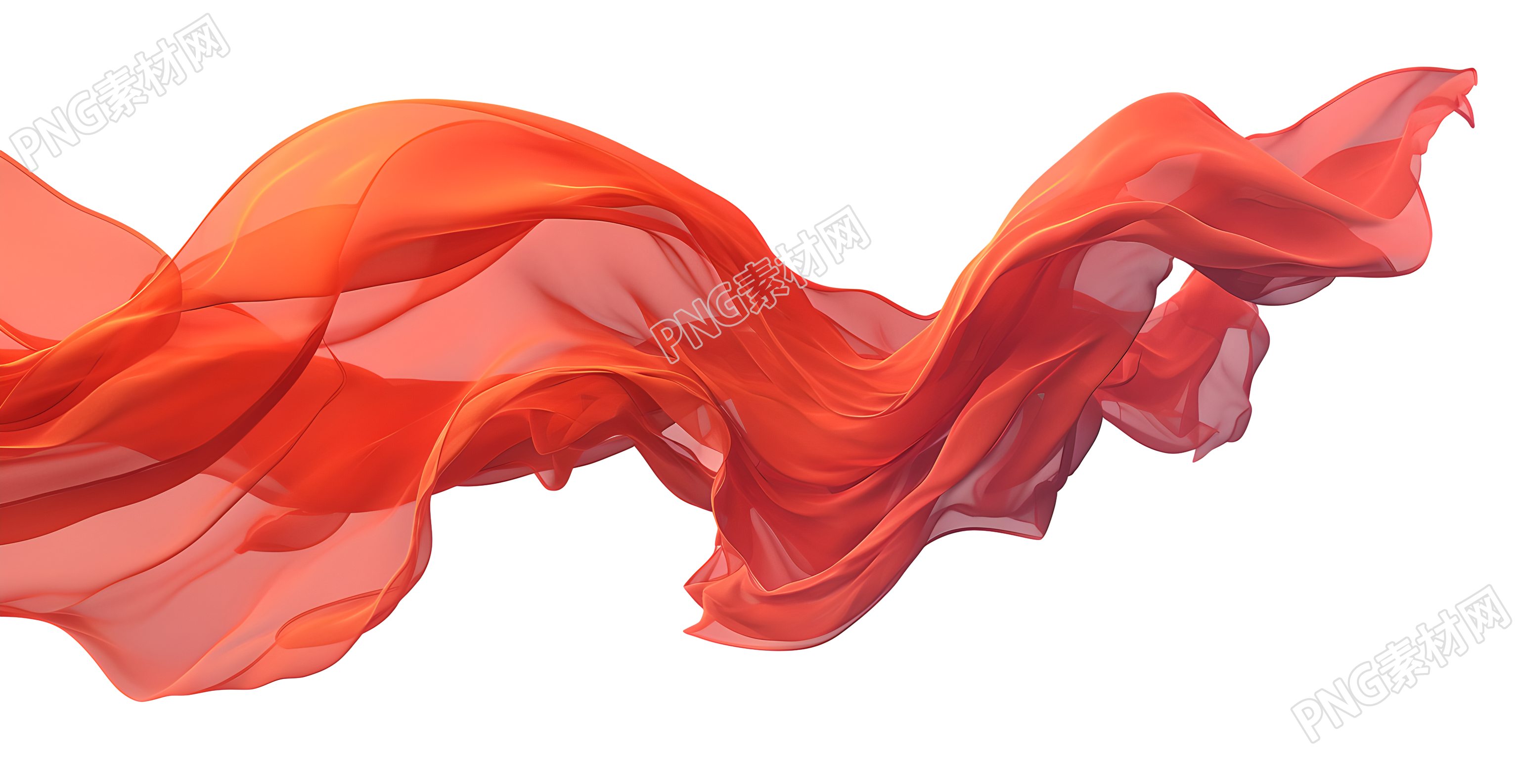 紅飄帶插畫設(shè)計素材
