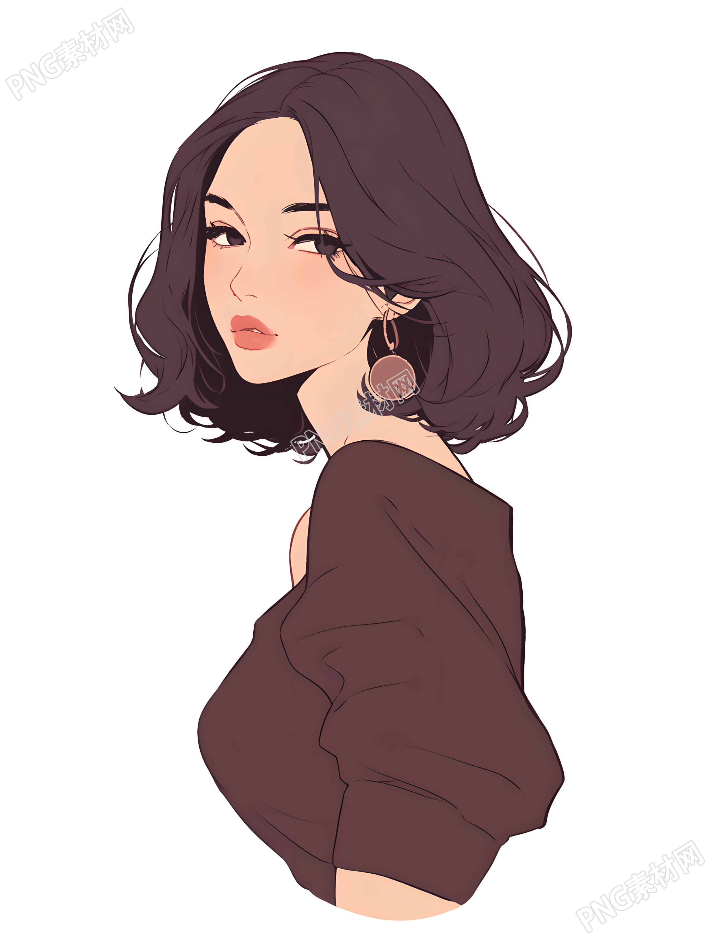 魅力女性PNG图形素材
