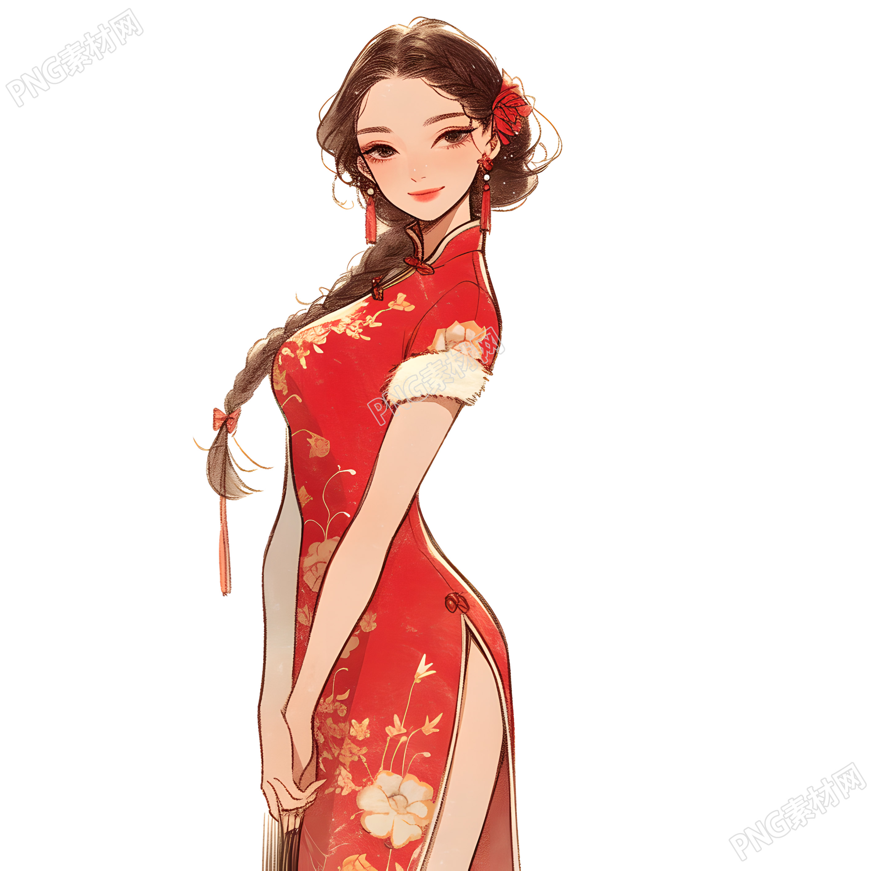 魅力女性简洁插图设计