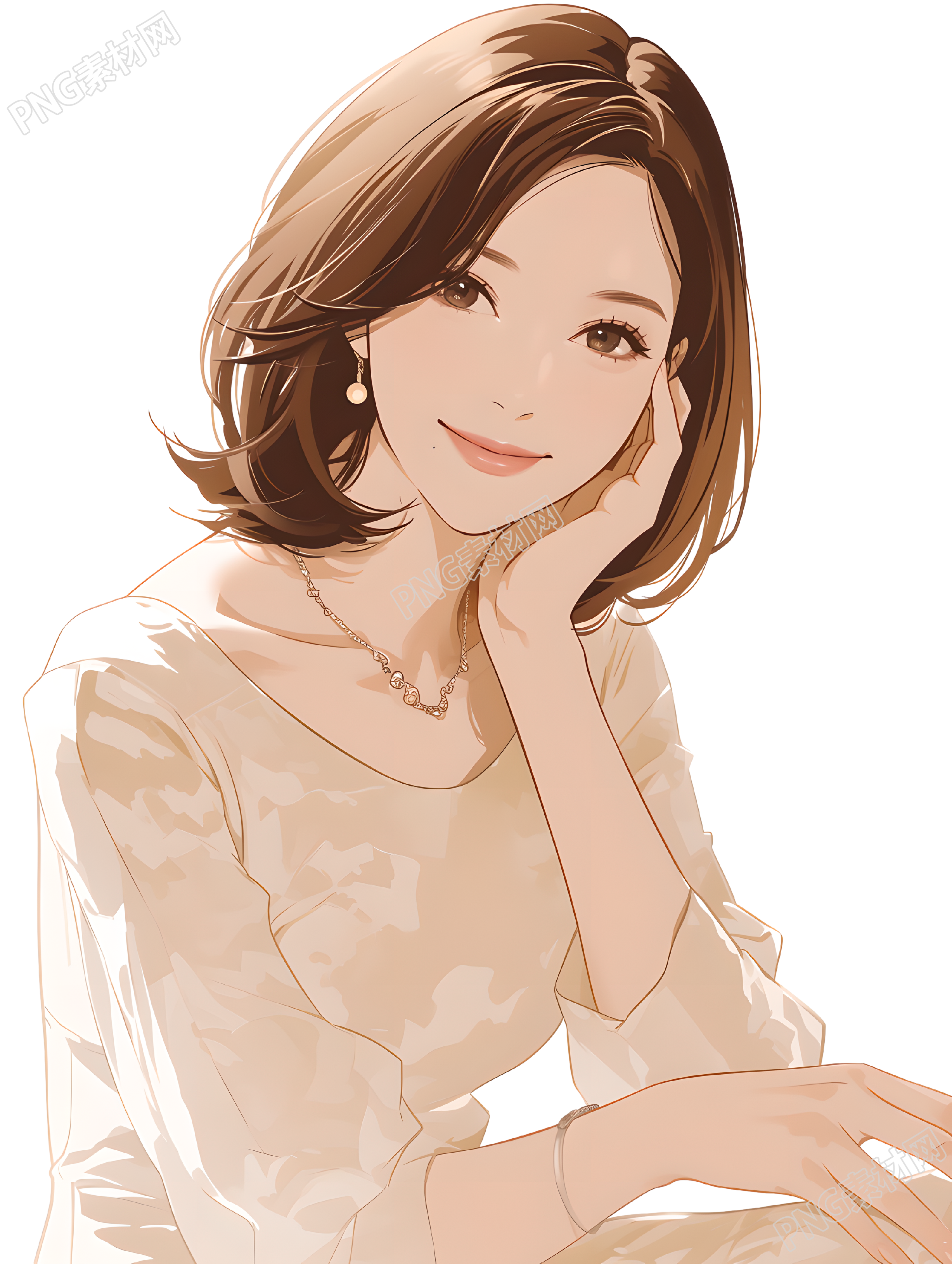 魅力女性插画