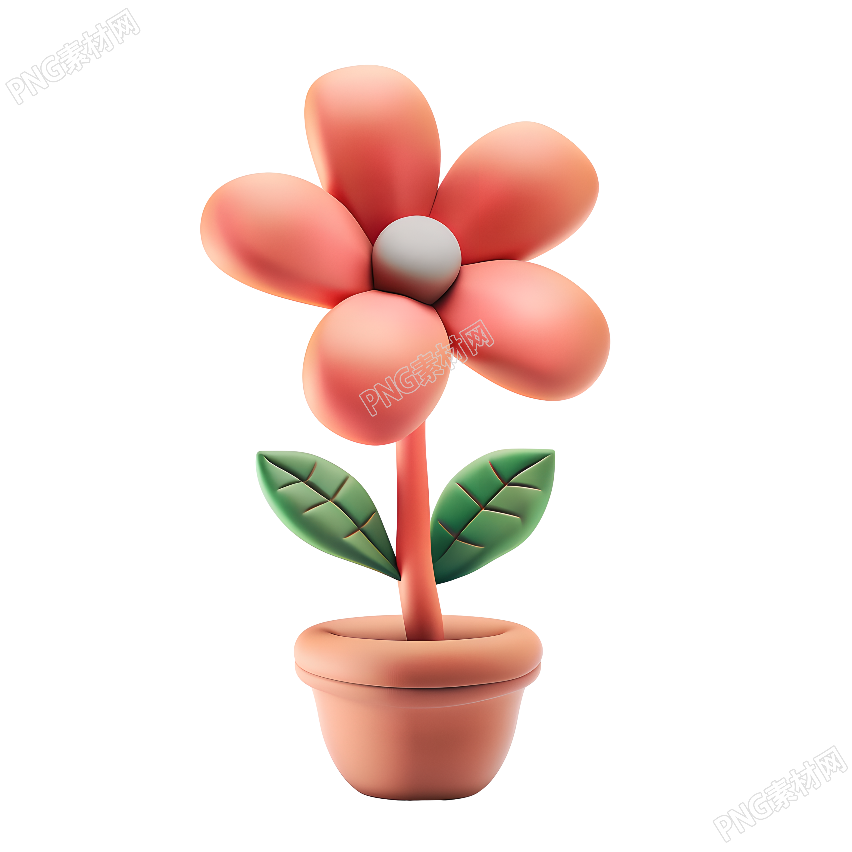 3D花朵透明背景素材