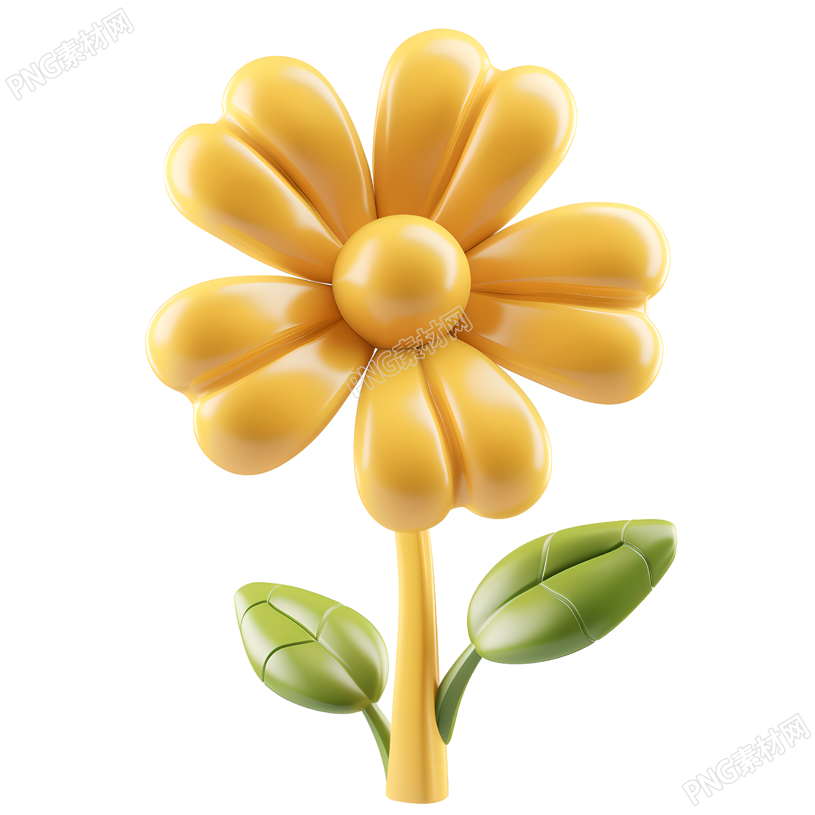 3D花朵粘土素材