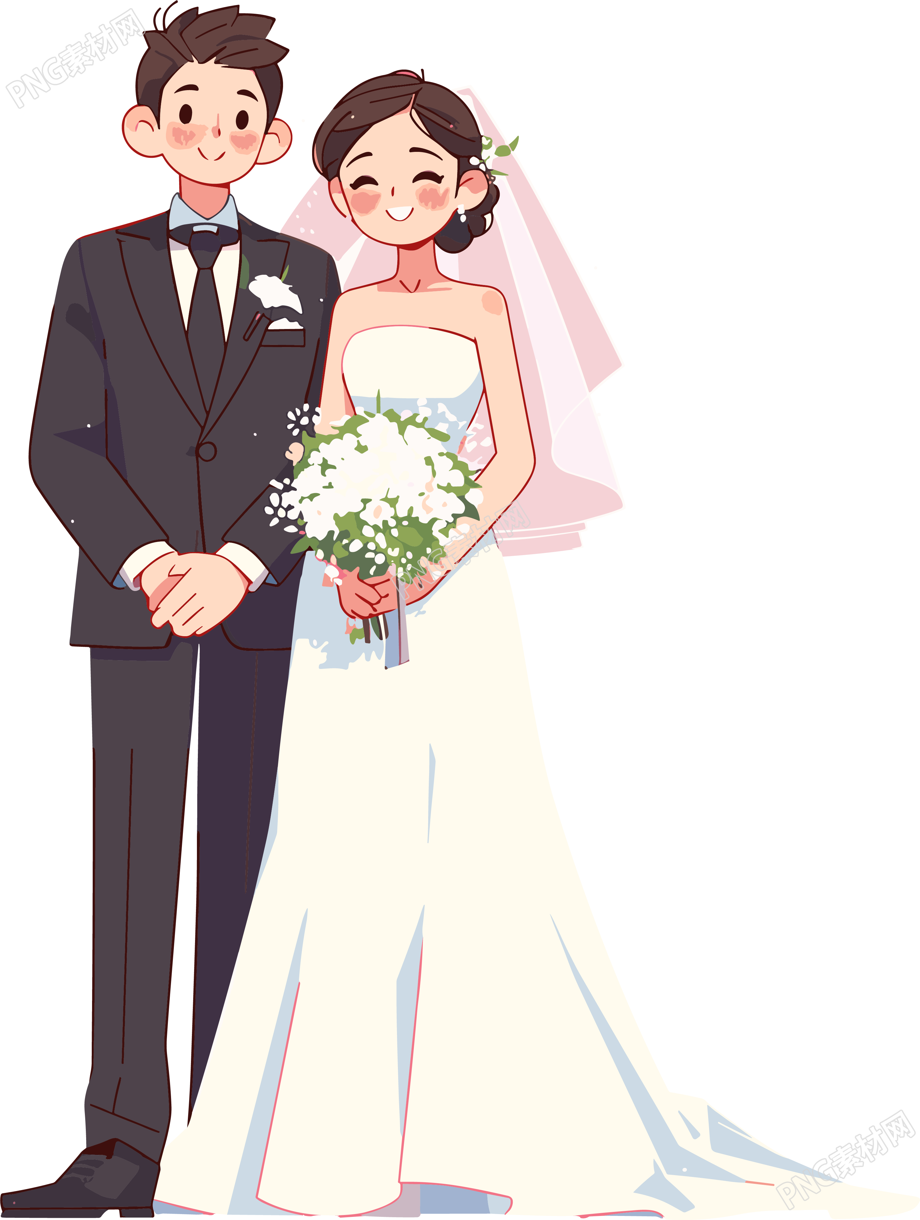 新婚夫妇可商用元素
