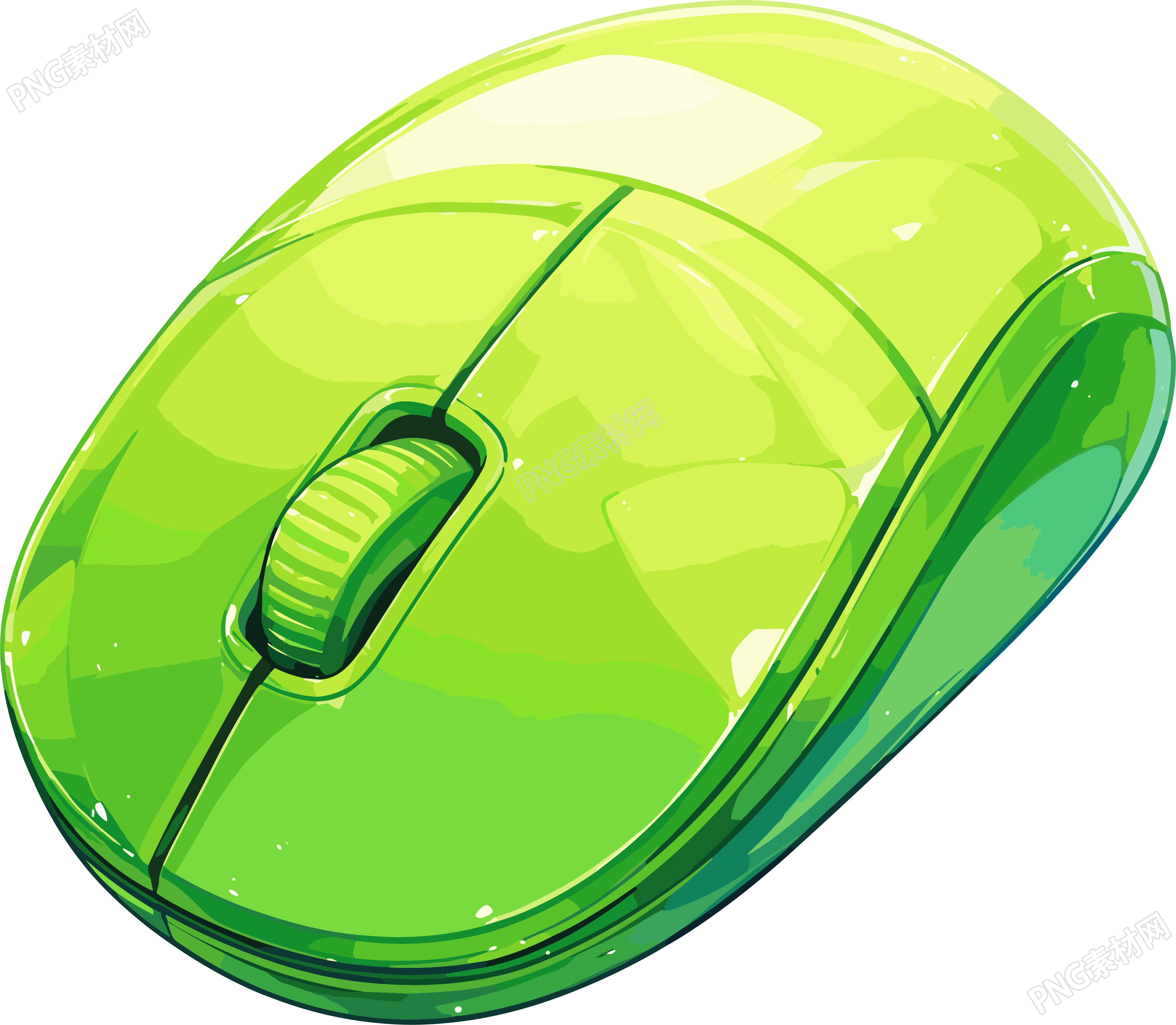 鼠标logo透明背景元素