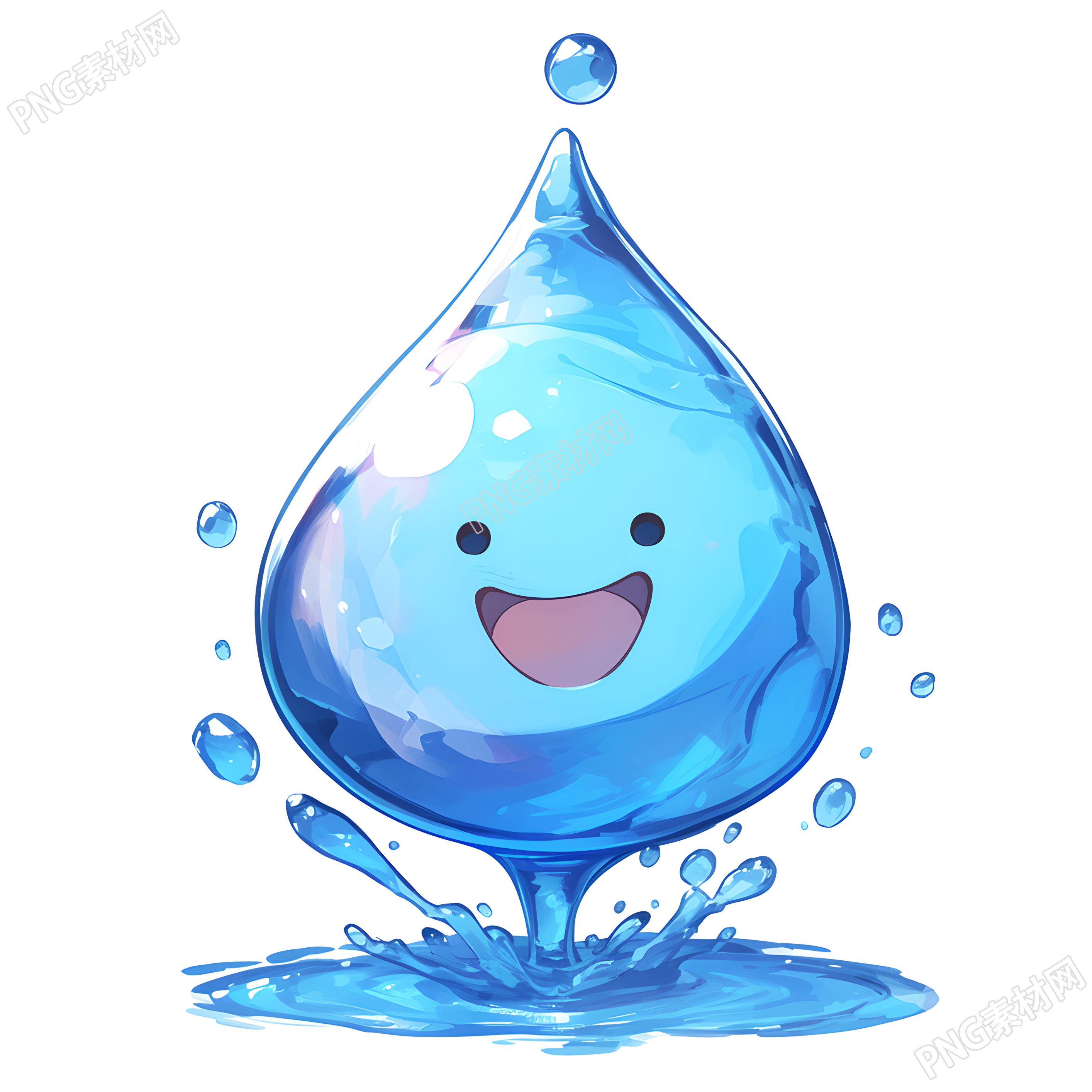 卡通水滴商用设计素材