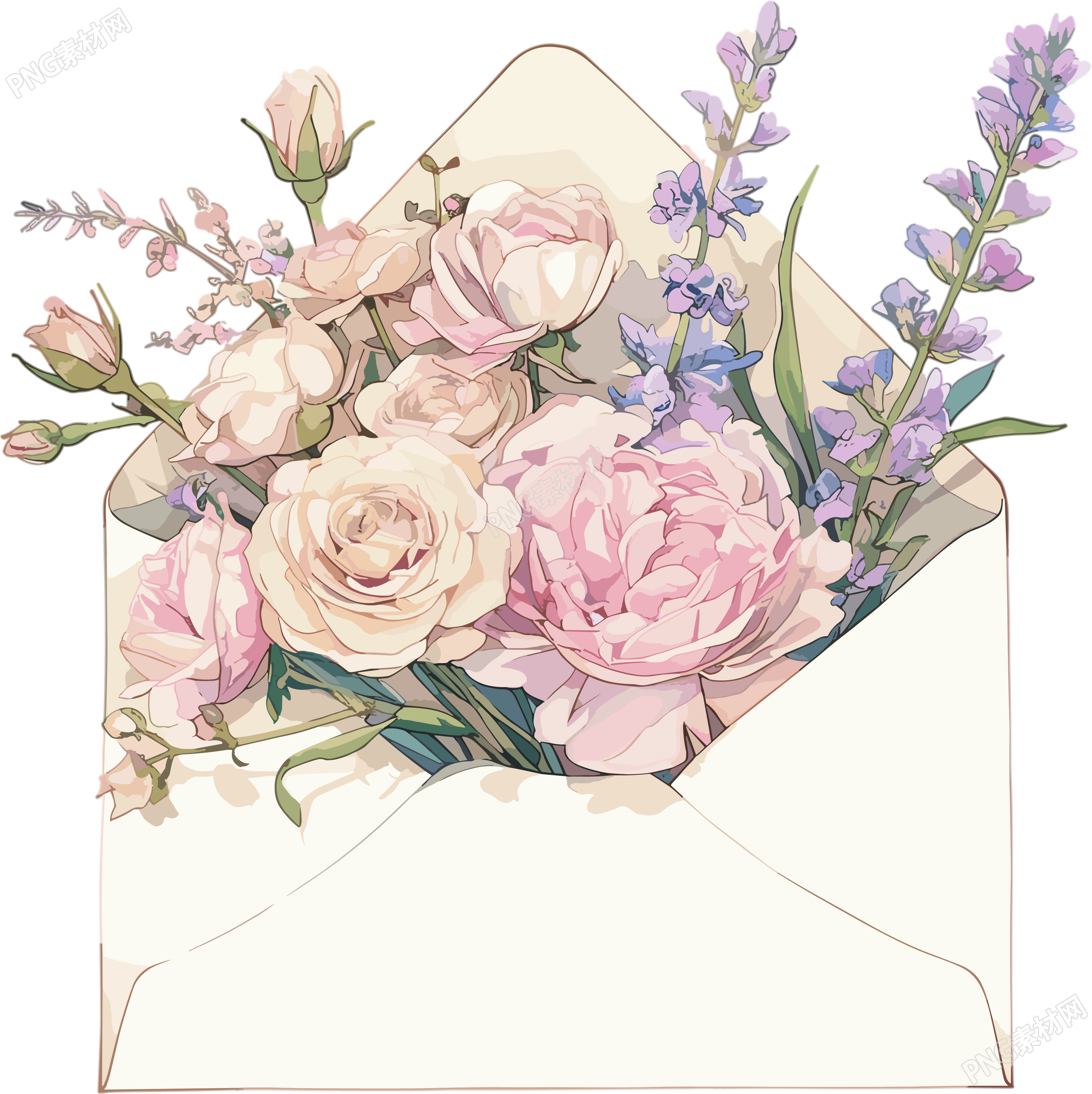 鲜花贺卡素材