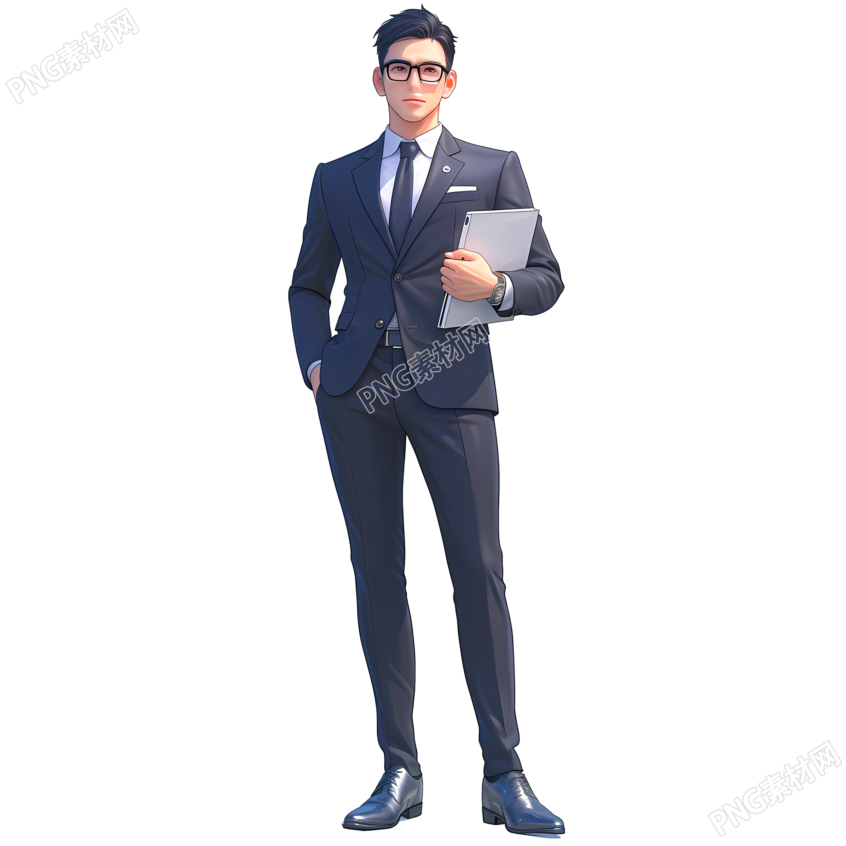3D律师简约商用素材