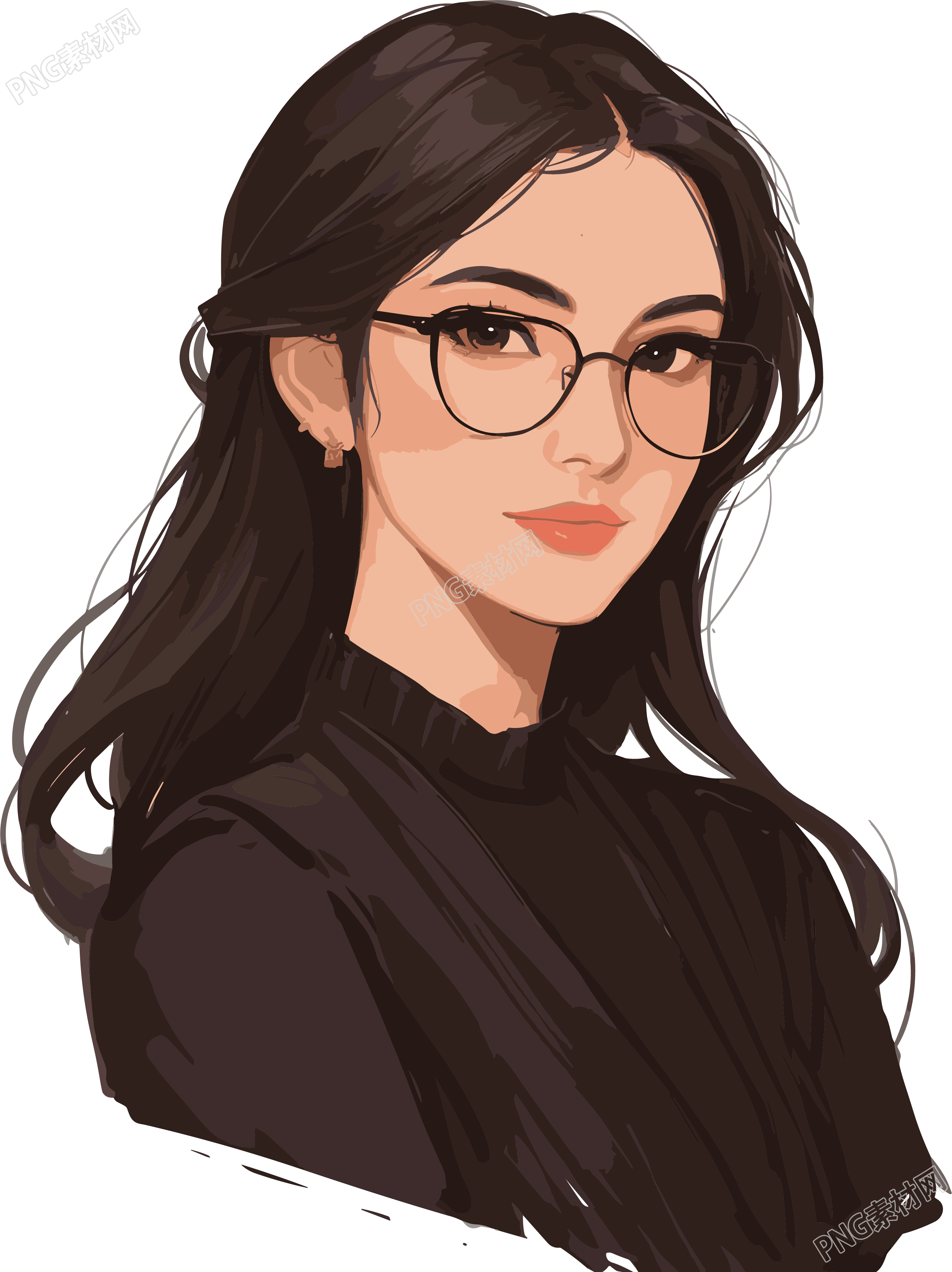律师插画设计元素
