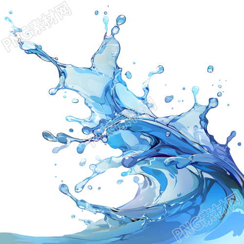 水花可商用插画