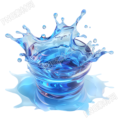 水花3D图形素材