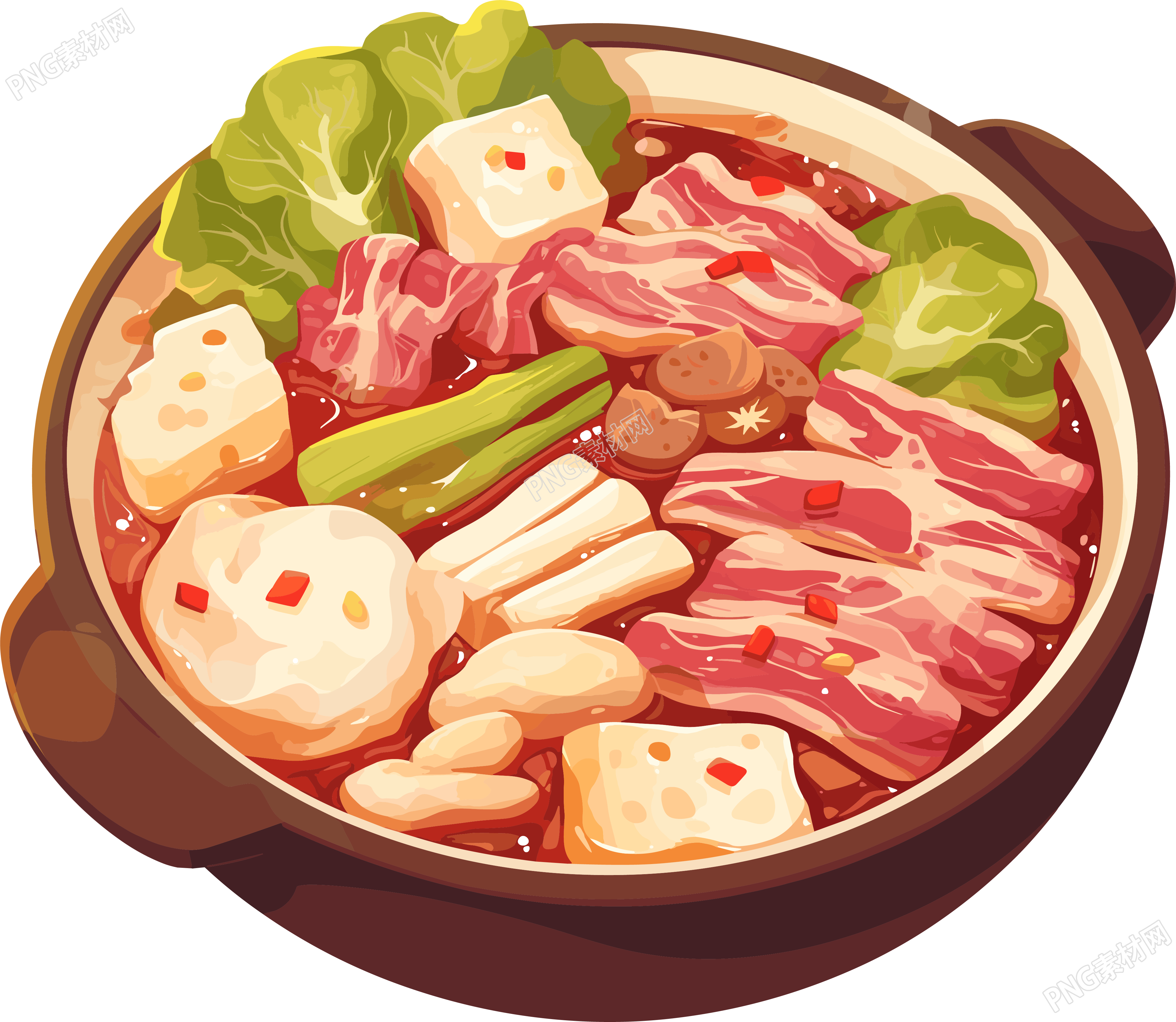 卡通火锅图形素材