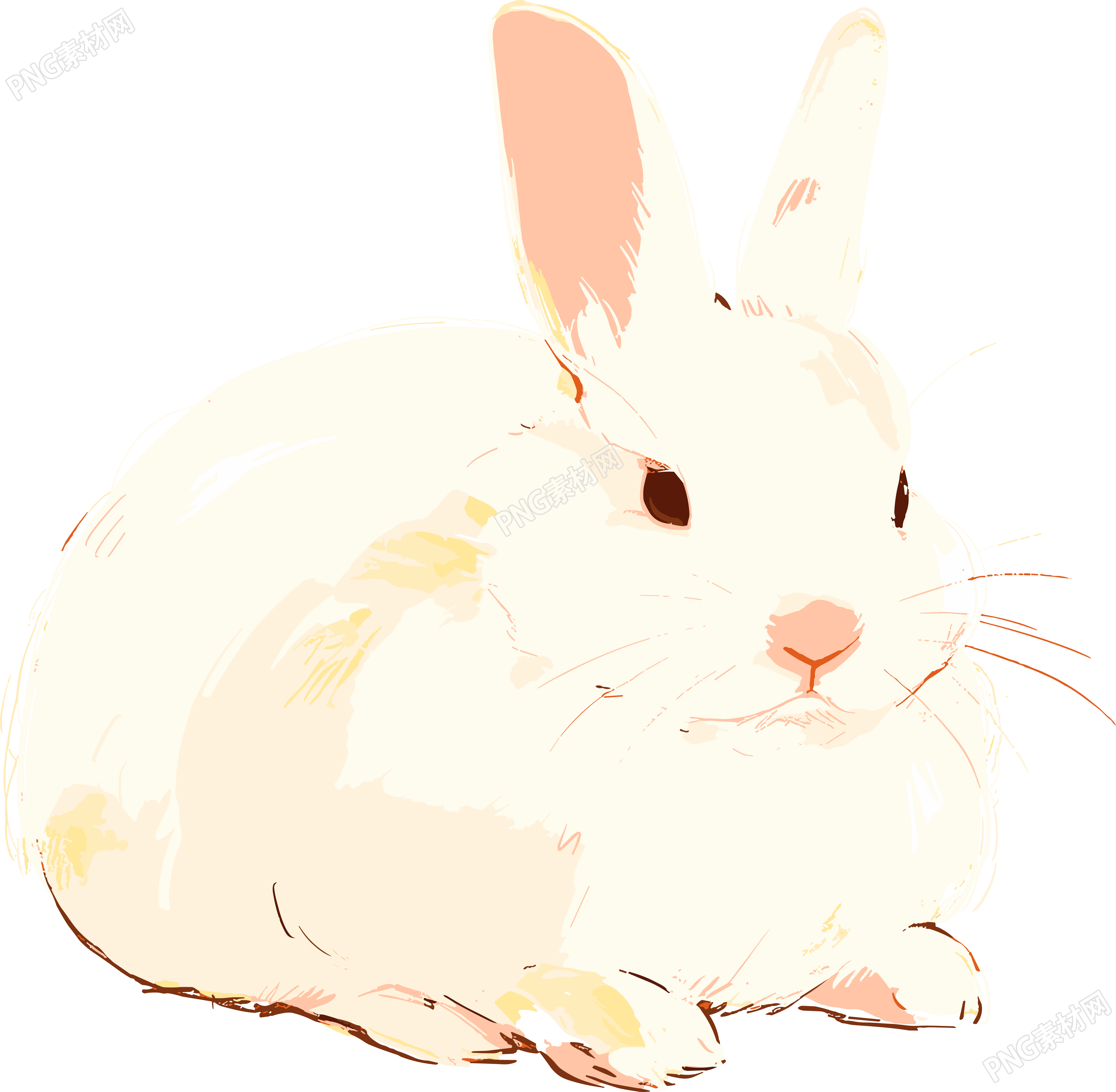 兔子呆萌插图