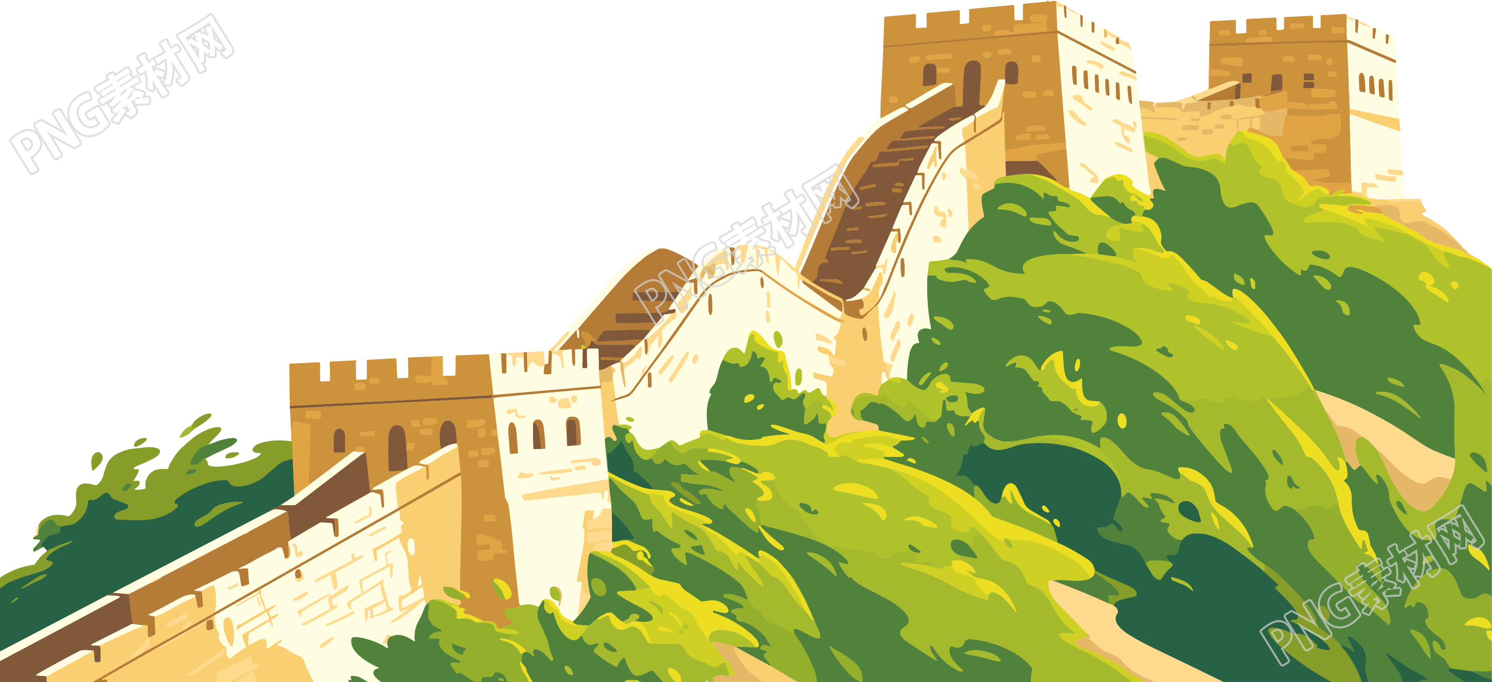 长城风景唯美素材
