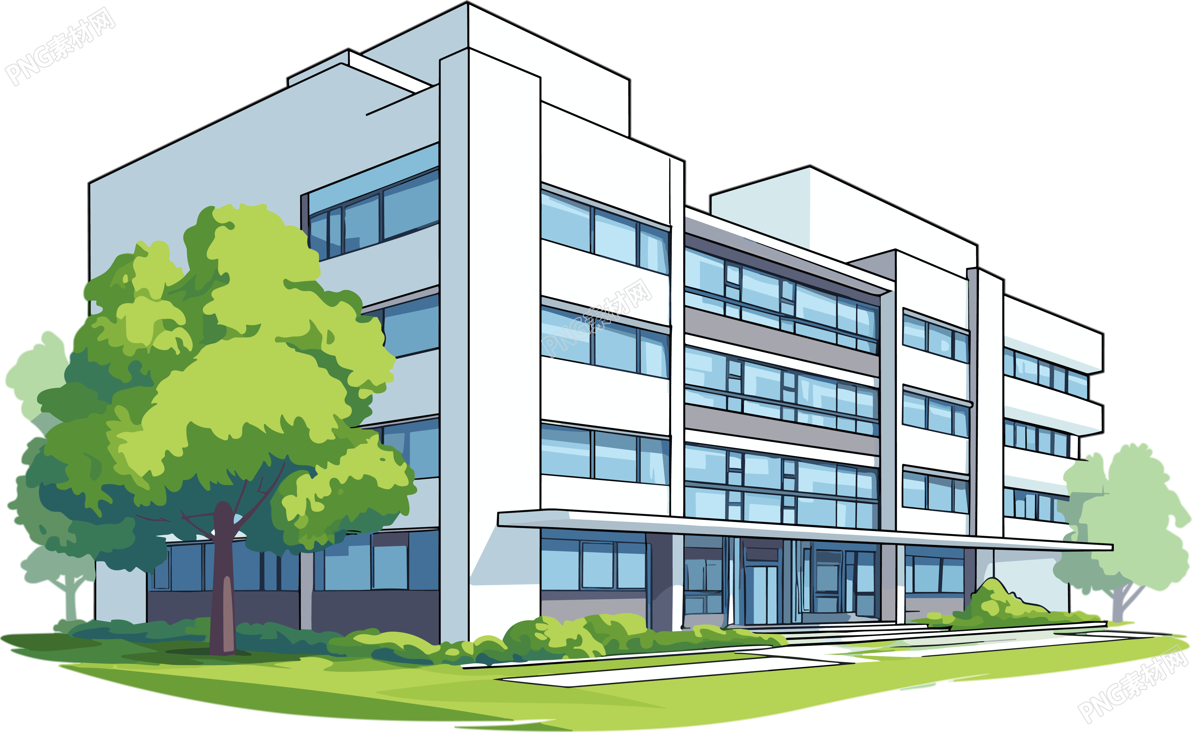 校园教学楼创意素材
