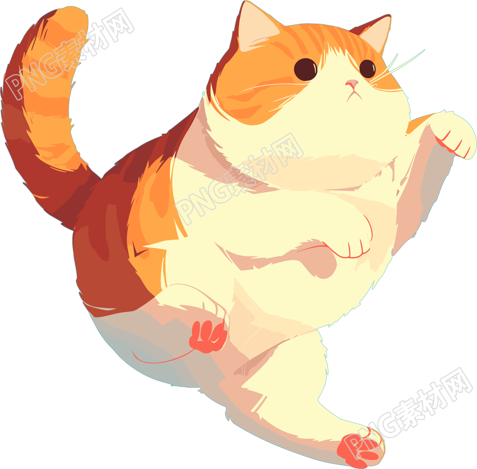 猫咪贴纸素材