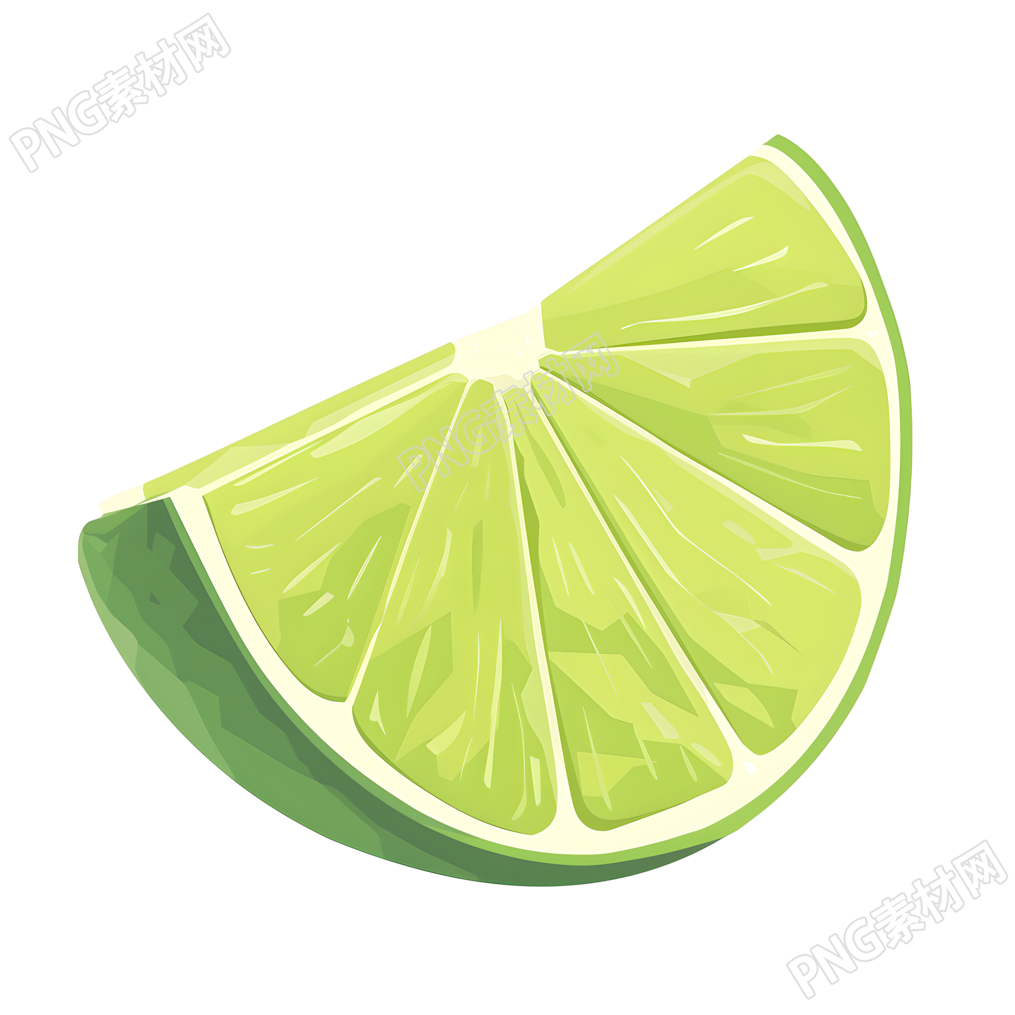 青柠夏天插画