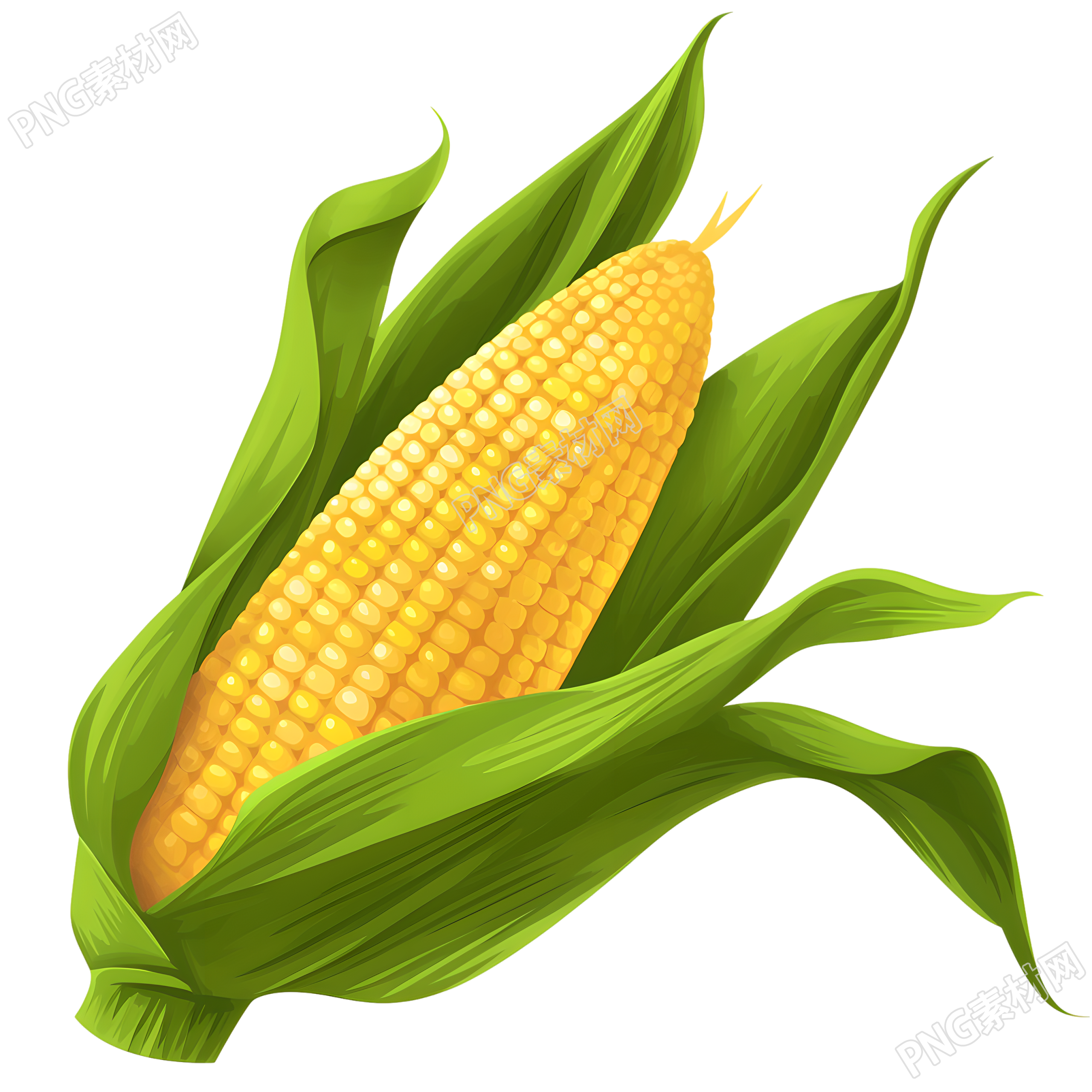 玉米高清插画