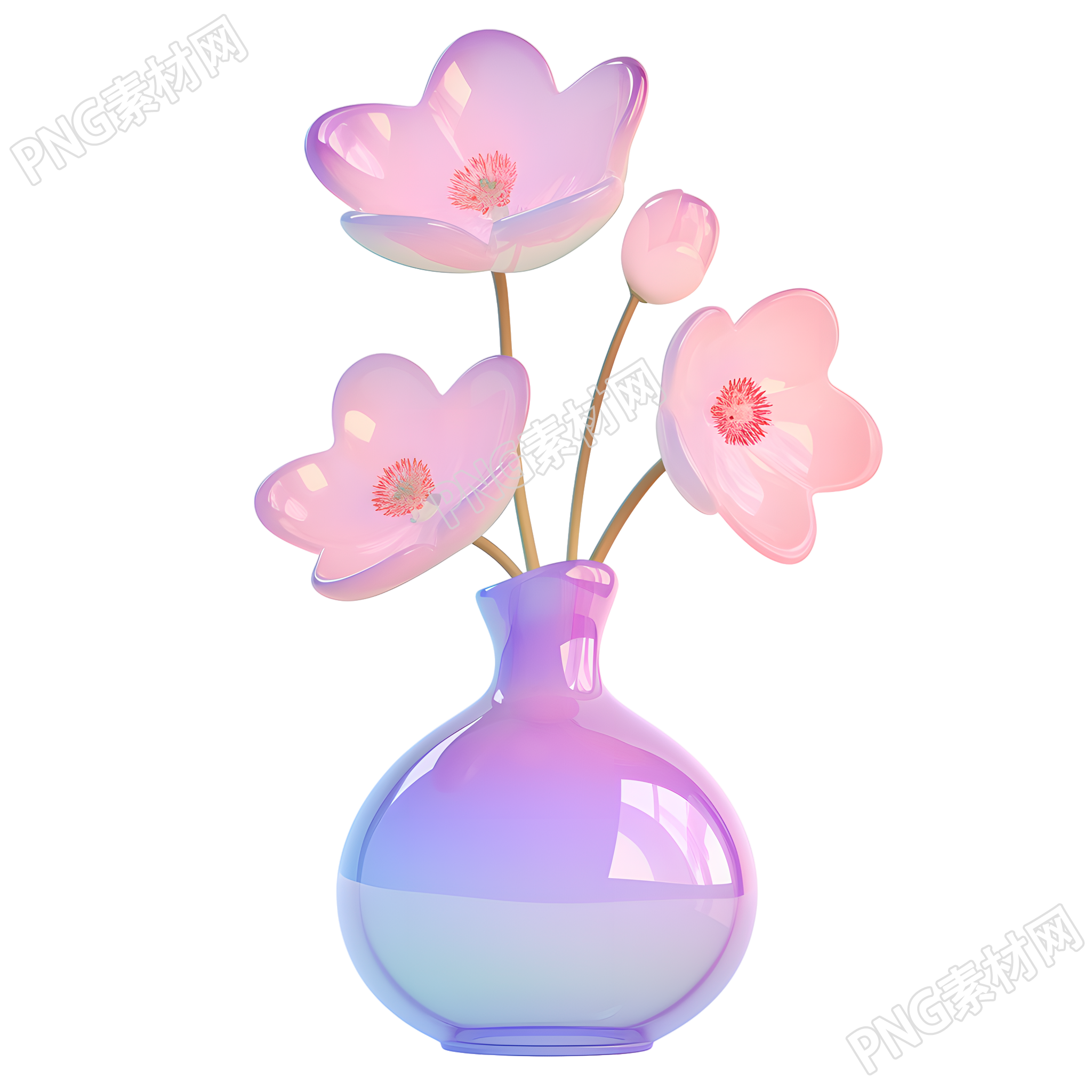 花瓶简约风格插画