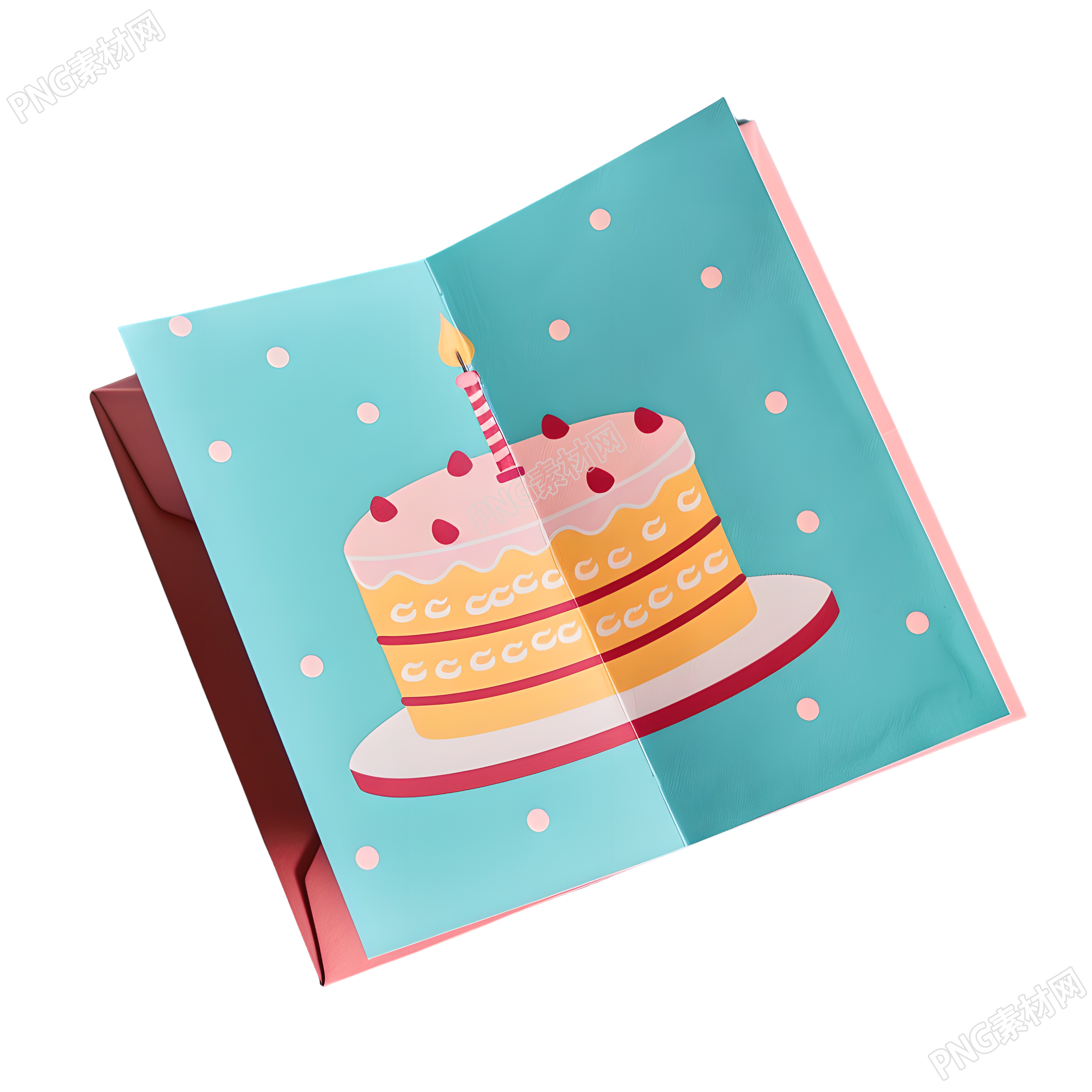 生日贺卡PNG素材