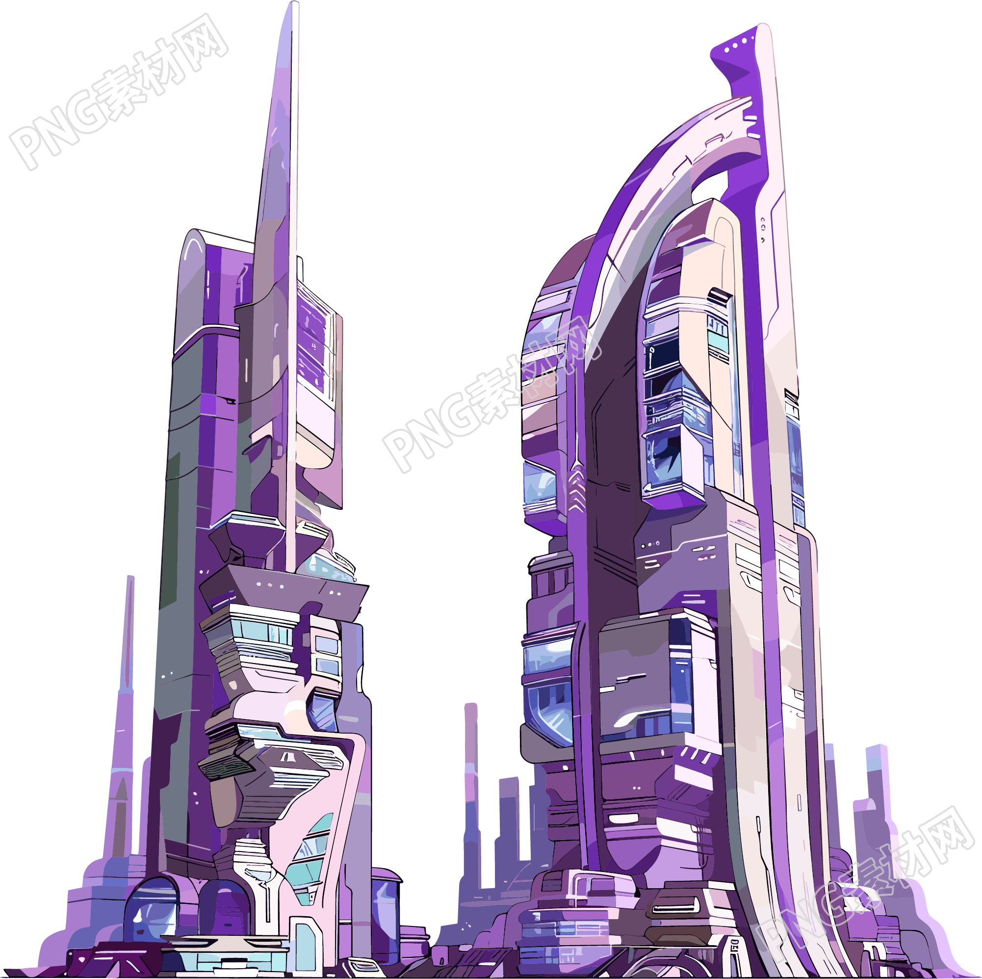 未来城市插画