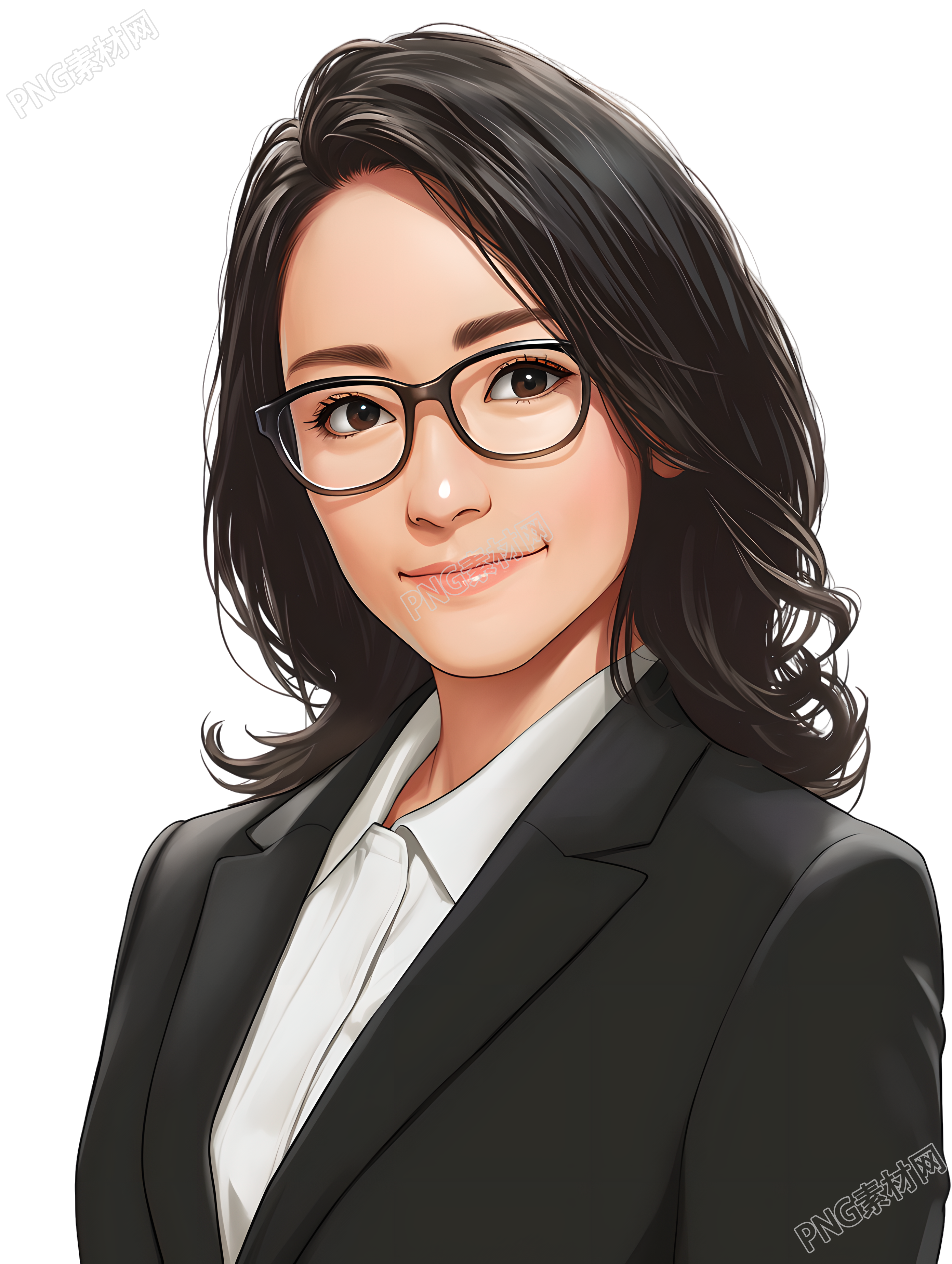 公务员插画元素