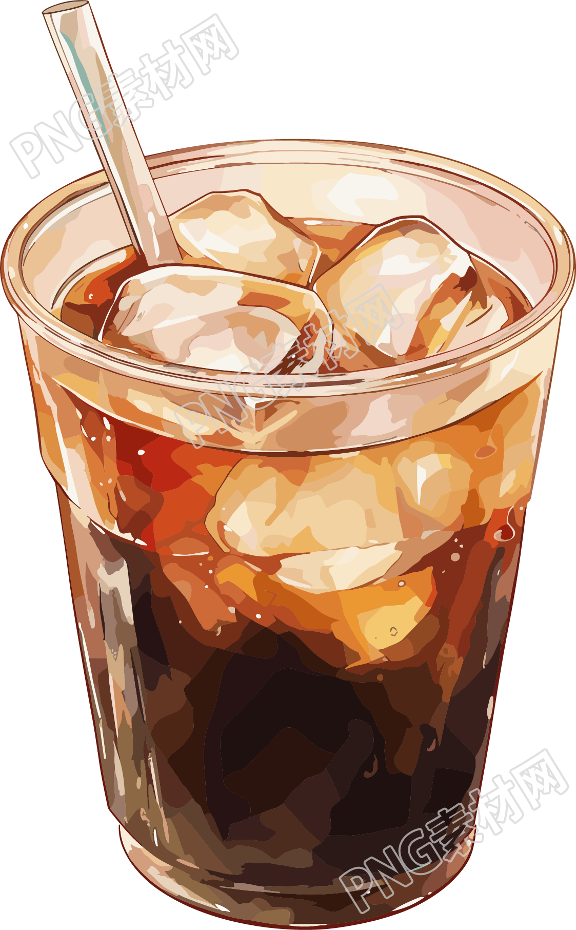 黑咖啡简约插图