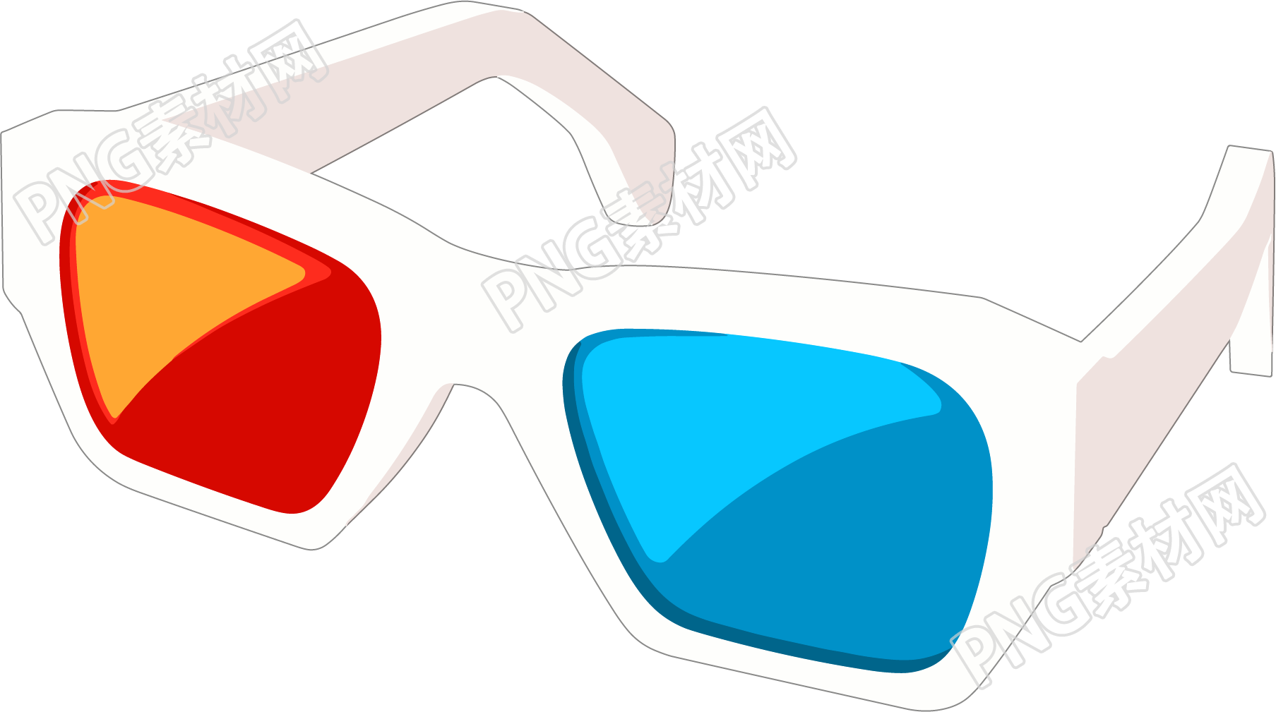 3d电影眼镜素材
