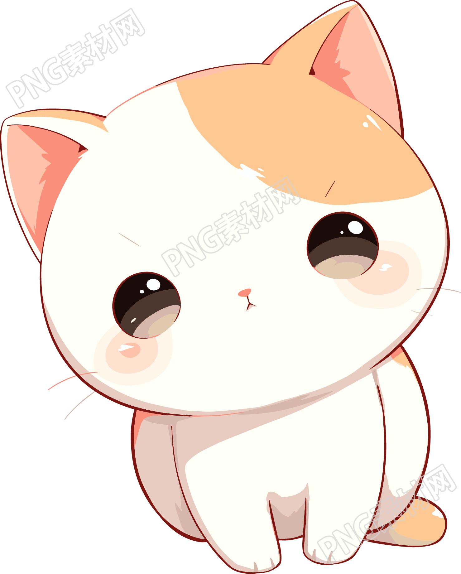 日系猫咪卡通插画