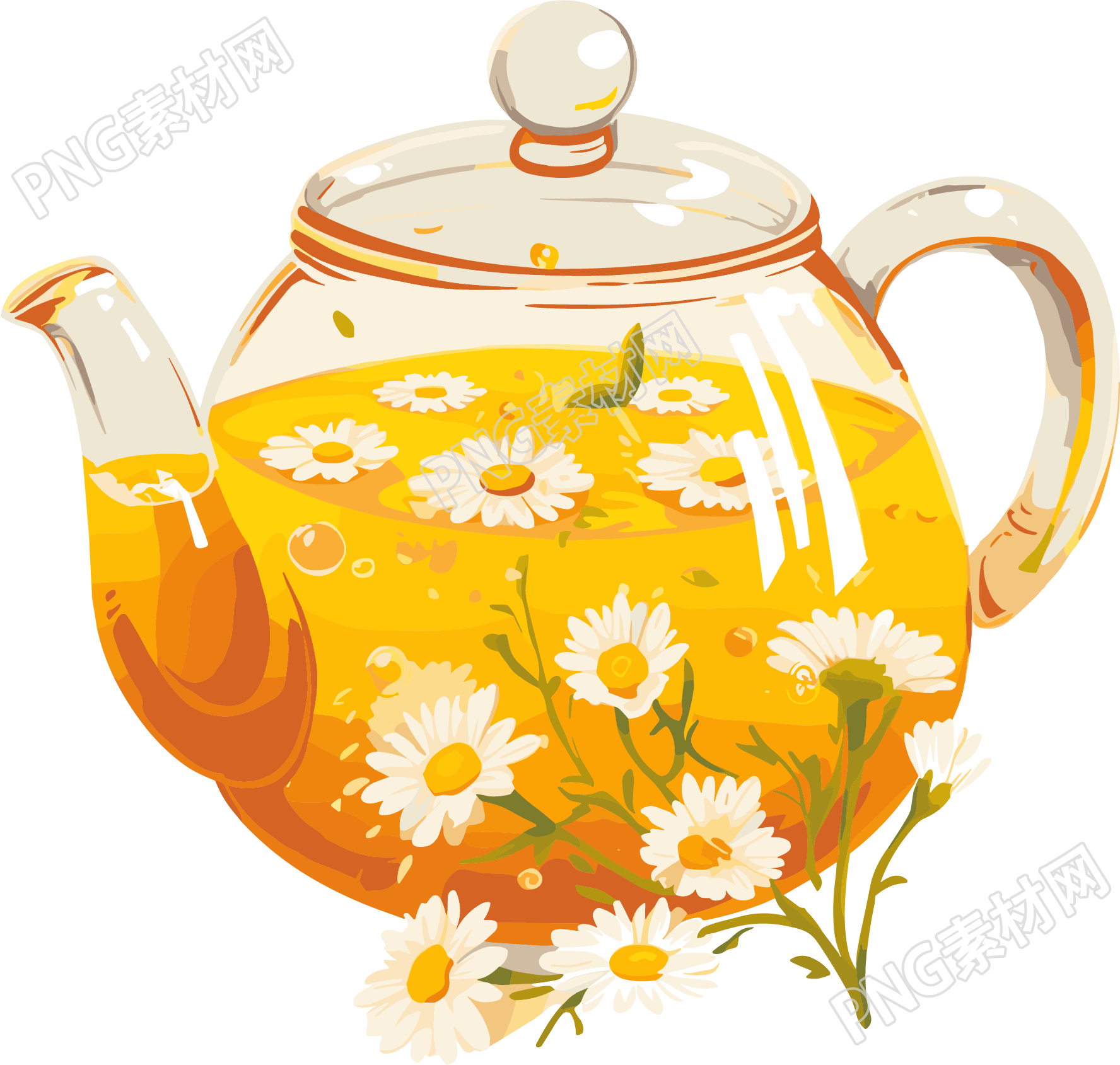 菊花茶商业设计素材